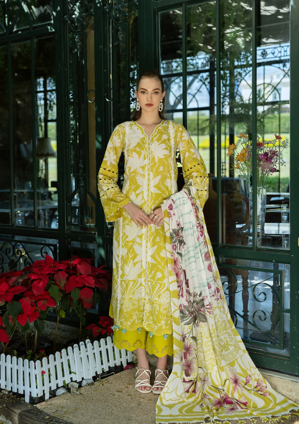 Elaf Premium | Prints Collection 25 | EPE-08B SAFFRON - Official Elaf Premium stockist in UK - Sakeena London