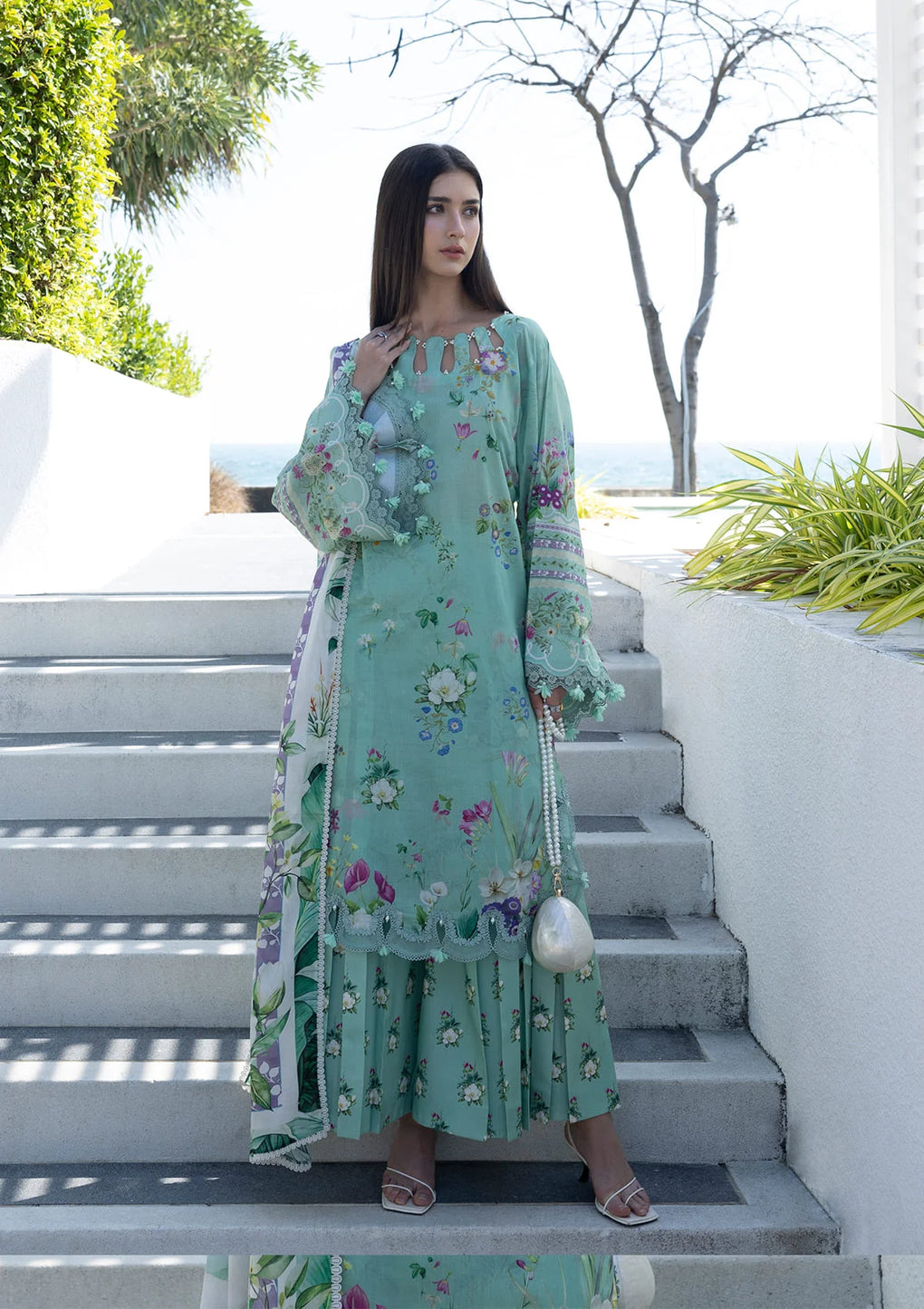 Elaf Premium | Prints Collection 26 | EPN-7A TEAL ME