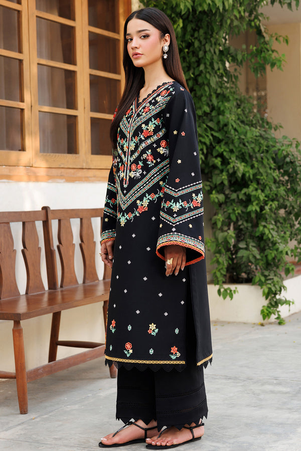 Farasha | Summer Weaves Embroidered Lawn | Midnight Veil - Official Farasha stockist in UK - Sakeena London