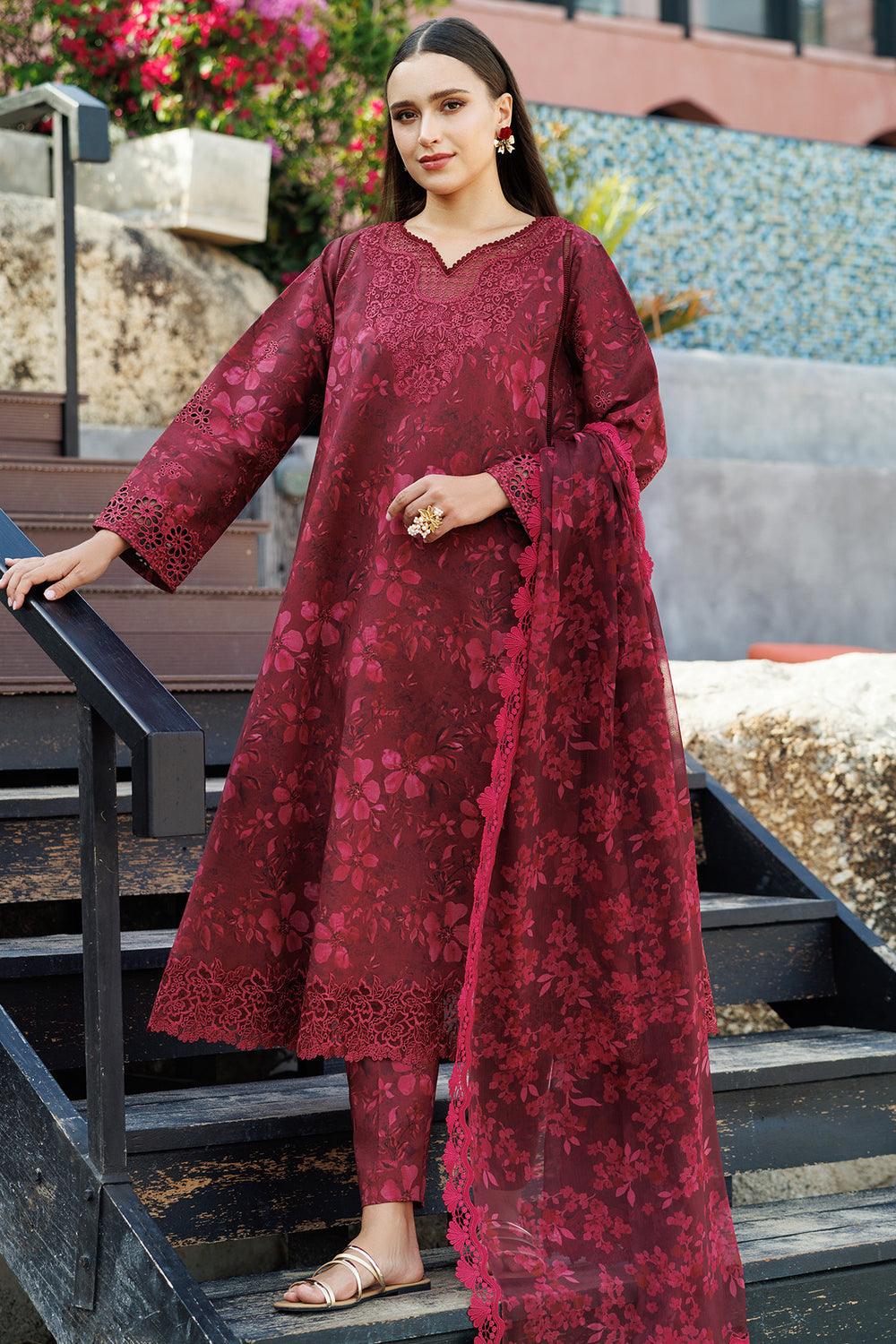 Farasha | Printed Essentials | Merlot Muse - Official Farasha stockist in UK - Sakeena London