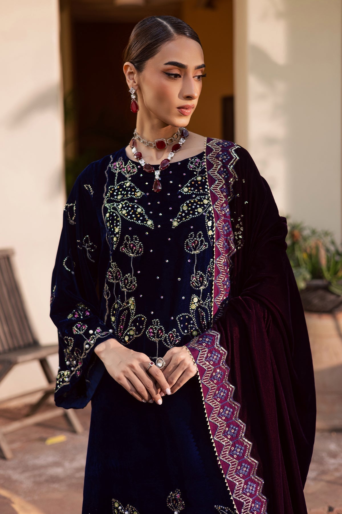 Nureh | Maya Velvet | NW-116 - Official Nureh stockist in UK - Sakeena London