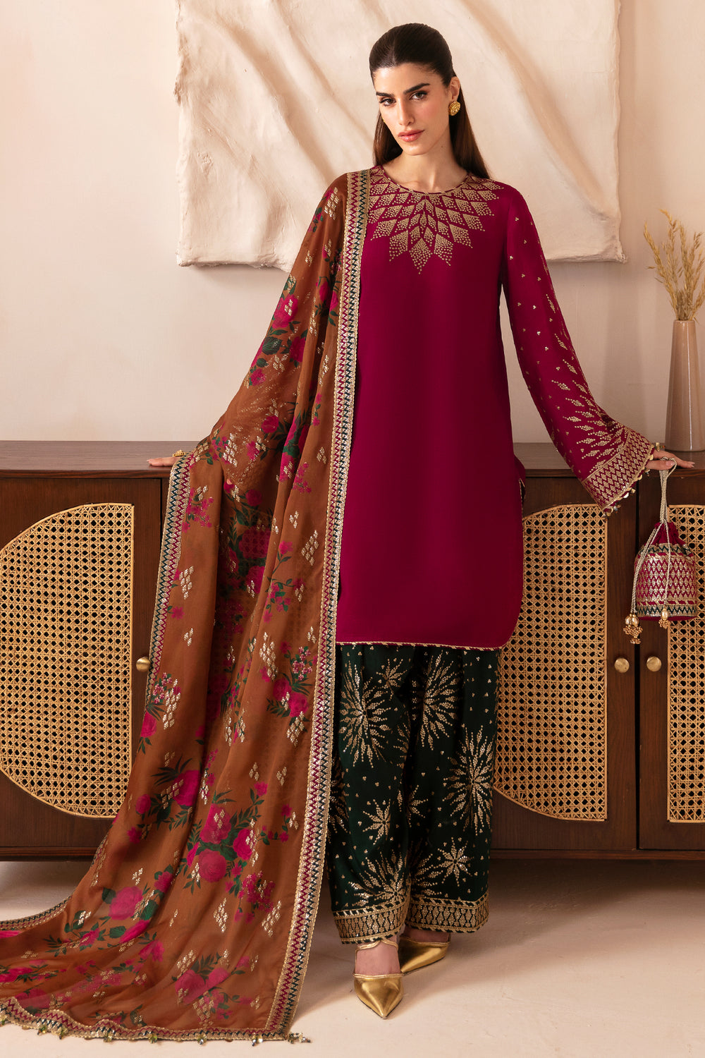 Jazmin | Formals Collection | Raw Silk UR-7038 - Official Jazmin stockist in UK - Sakeena London
