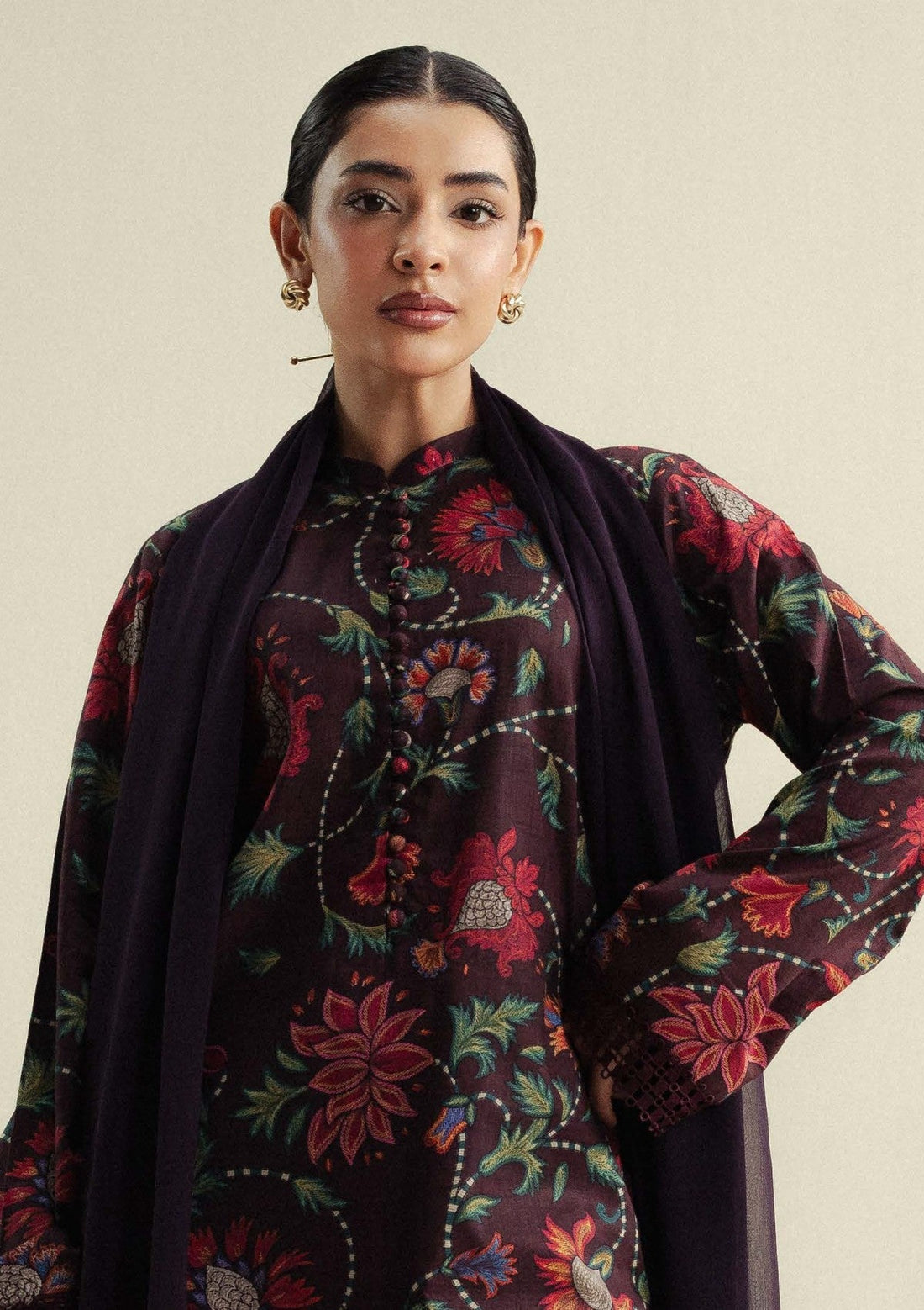 Zara Shahjahan | Coco Prints 25 | Meadow-1A - Official Zara Shahjahan stockist in UK - Sakeena London