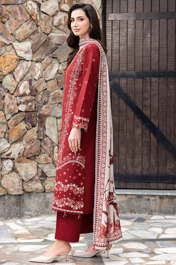 Farasha | Eminence Khaddar 25 | Claret - Official Farasha stockist in UK - Sakeena London
