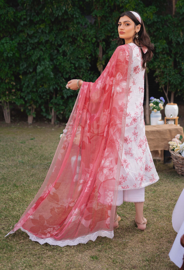 Humdum | Gardenia Lawn 24 | Printkari Lawn PLG 06 - Official HumDum stockist in UK - Sakeena London