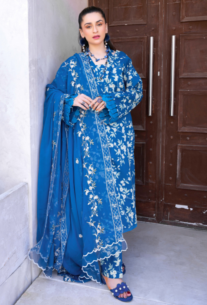 Humdum | Gardenia Lawn 24 | PLG 3 - D09 - Official HumDum stockist in UK - Sakeena London