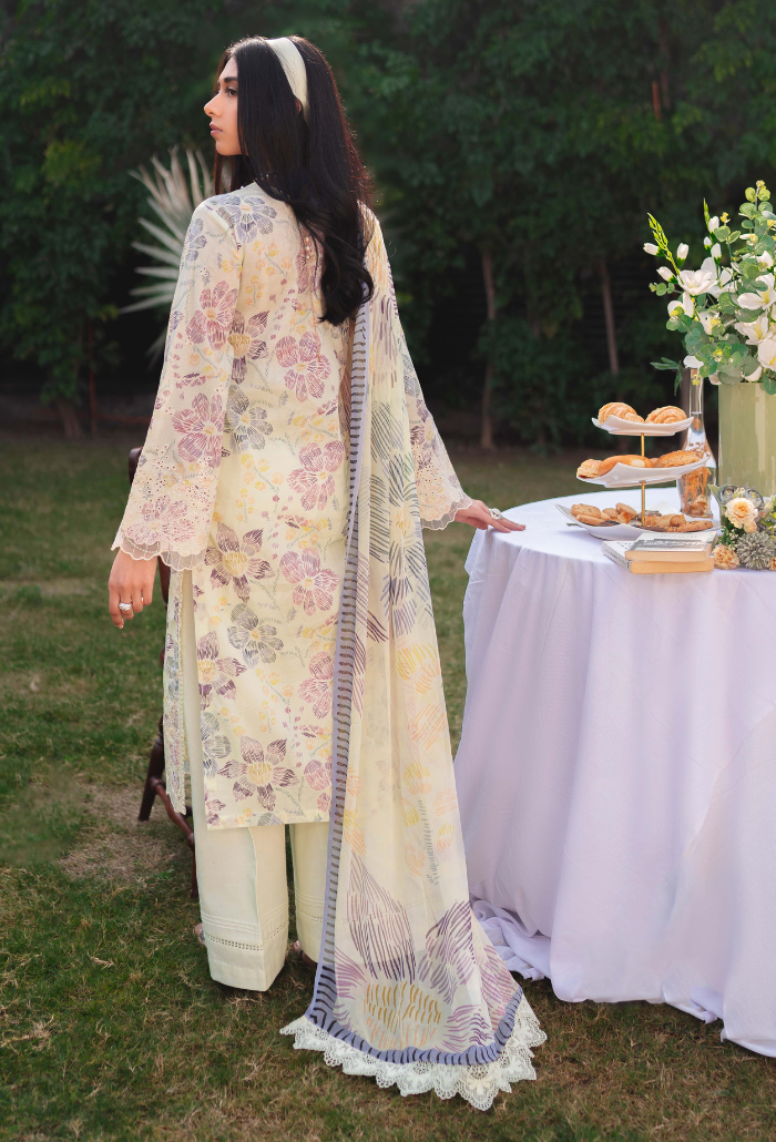 Humdum | Gardenia Lawn 24 | Printkari Lawn - PLG 05 - Official HumDum stockist in UK - Sakeena London