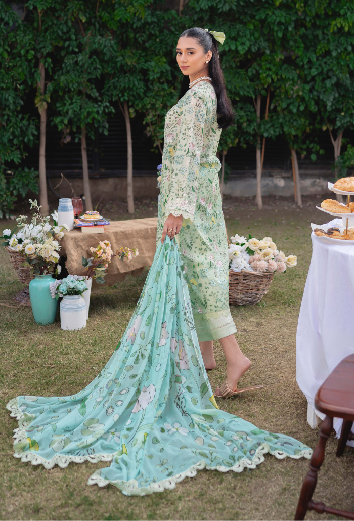 Humdum | Gardenia Lawn 24 | Printkari Lawn PLG 07 - Official HumDum stockist in UK - Sakeena London