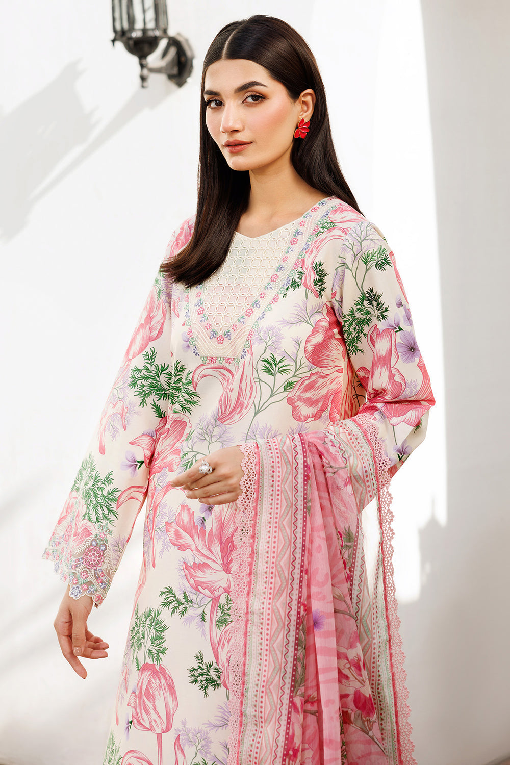Farasha | Printed Essentials | Ivory Petal - Official Farasha stockist in UK - Sakeena London
