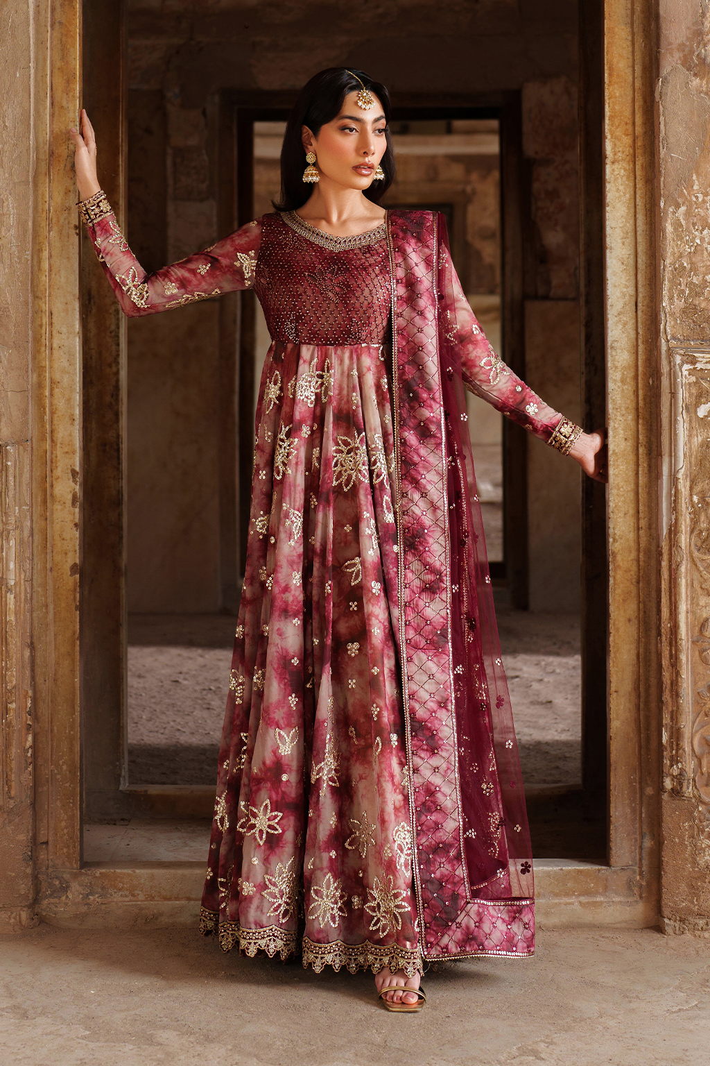 Iznik | Festive Formal | UE-533 Printed Chiffon - Official Iznik stockist in UK - Sakeena London