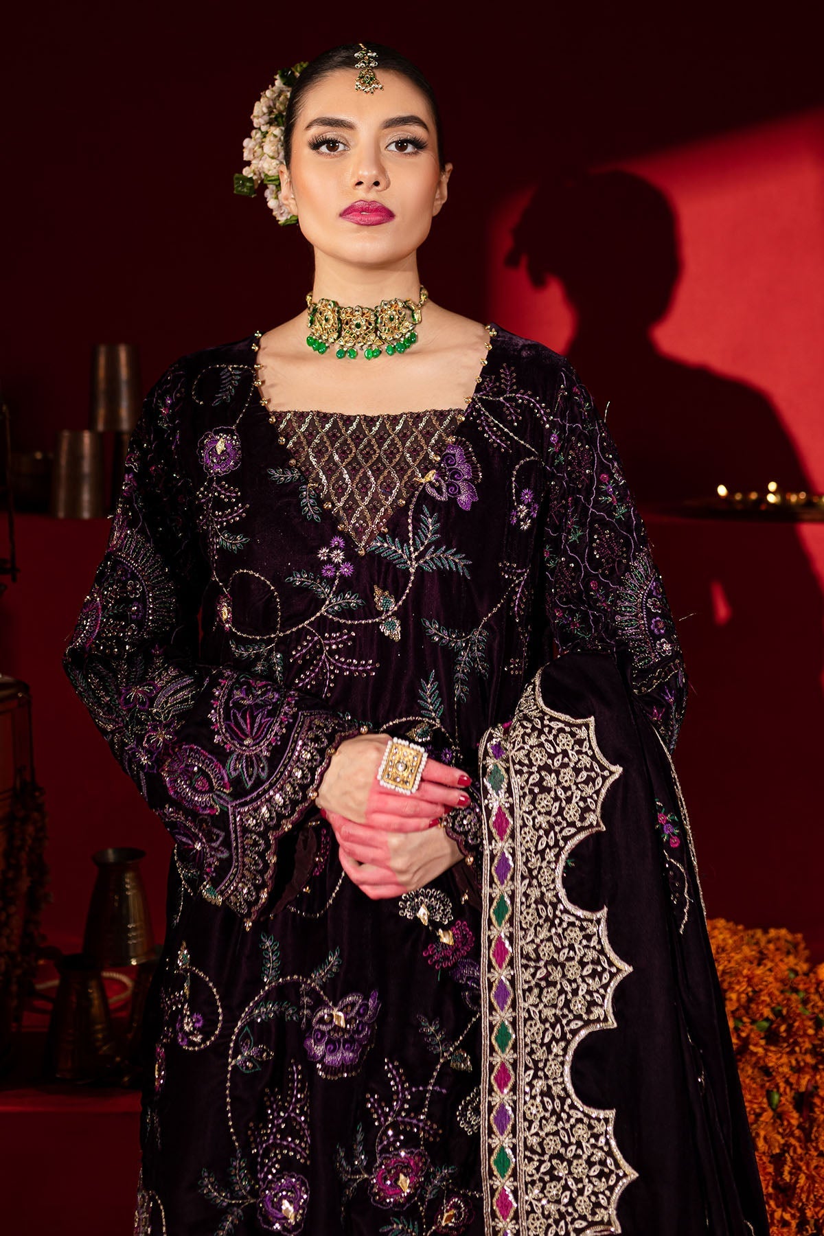 Nureh | Maya Velvet | NW-91 - Official Nureh stockist in UK - Sakeena London