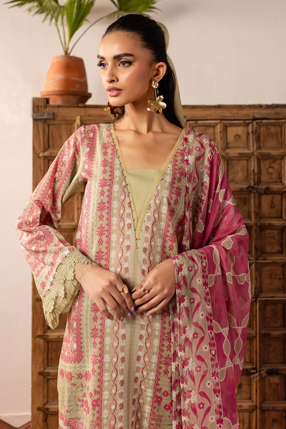 Nureh | Printed lawn 25 | SP-141 - Official Nureh stockist in UK - Sakeena London