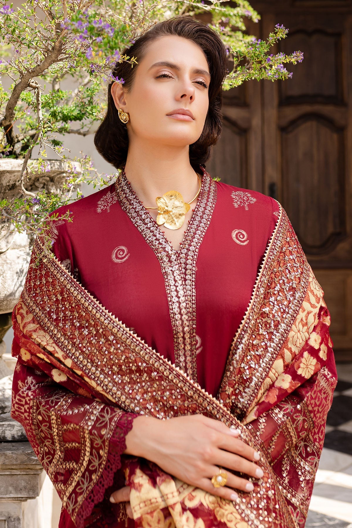 Nureh | Lawn Jacquard | NE-155 - Official Nureh stockist in UK - Sakeena London