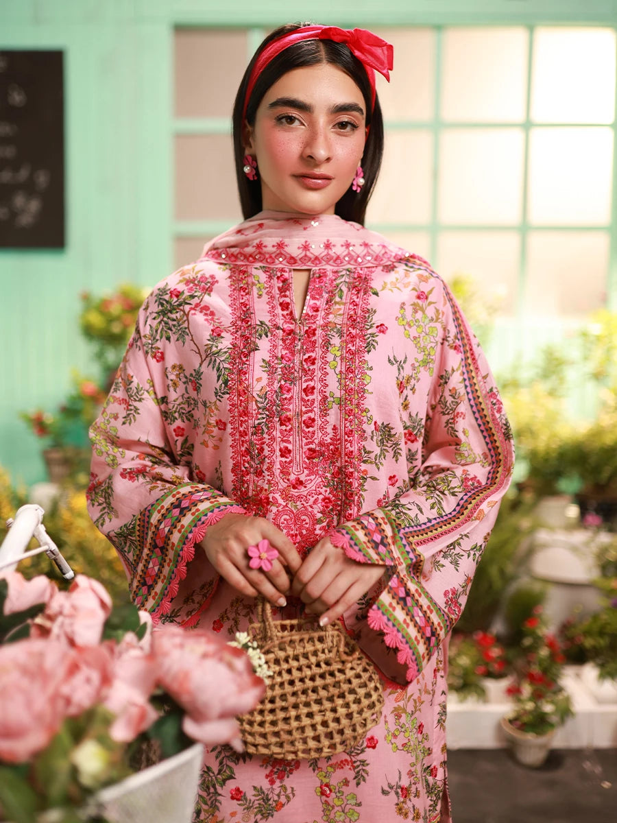 Salitex | Izel Lawn 24 | BLOSSOM - LUXURY LAWN EMBROIDERED SUIT - Official Salitex stockist in UK - Sakeena London