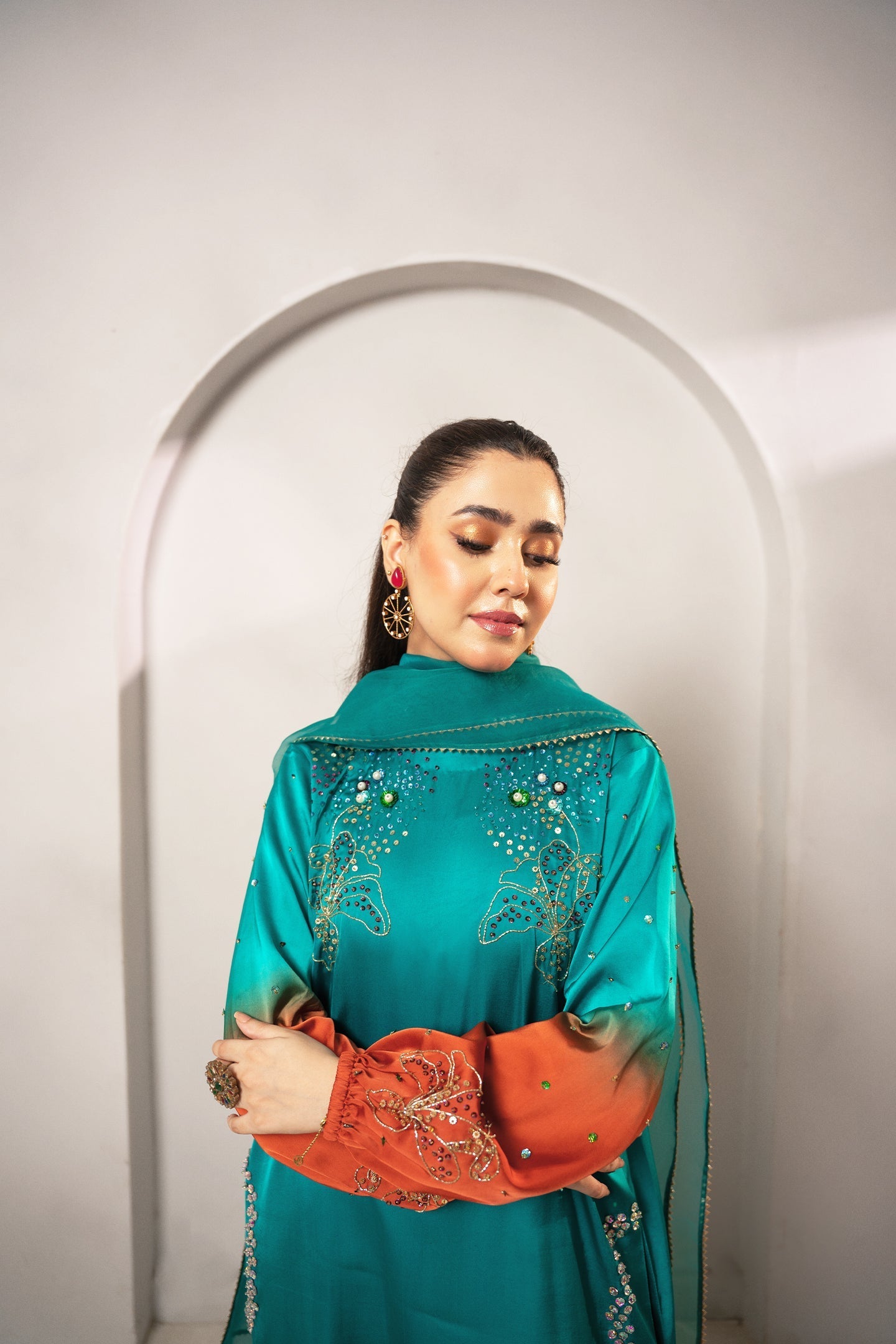 Fozia Khalid | Dilkash Festive Wear 25 | Nawal - Official Fozia Khalid stockist in UK - Sakeena London