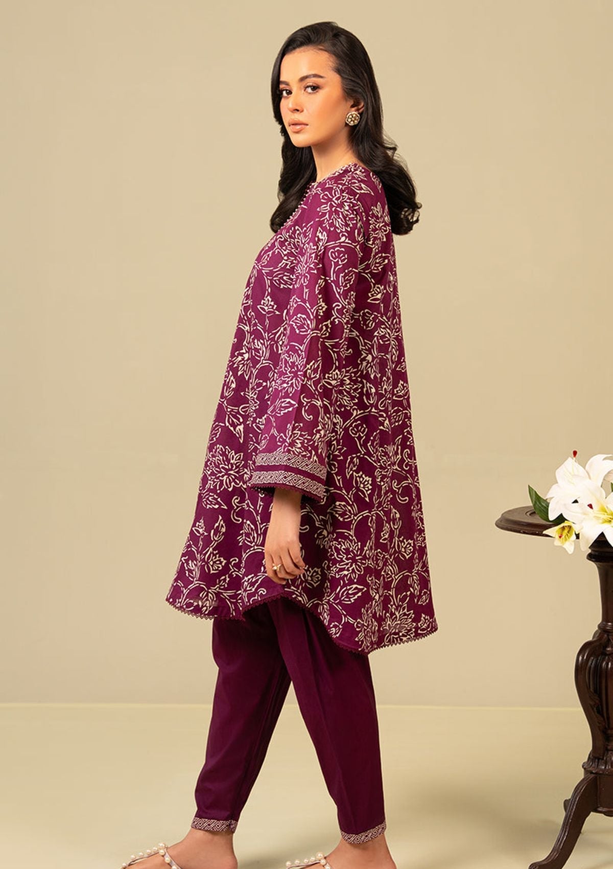Lawn Collection - Cross Stitch - Daily - 2 Piece - CSD24#07 - PURPLE HAZE
