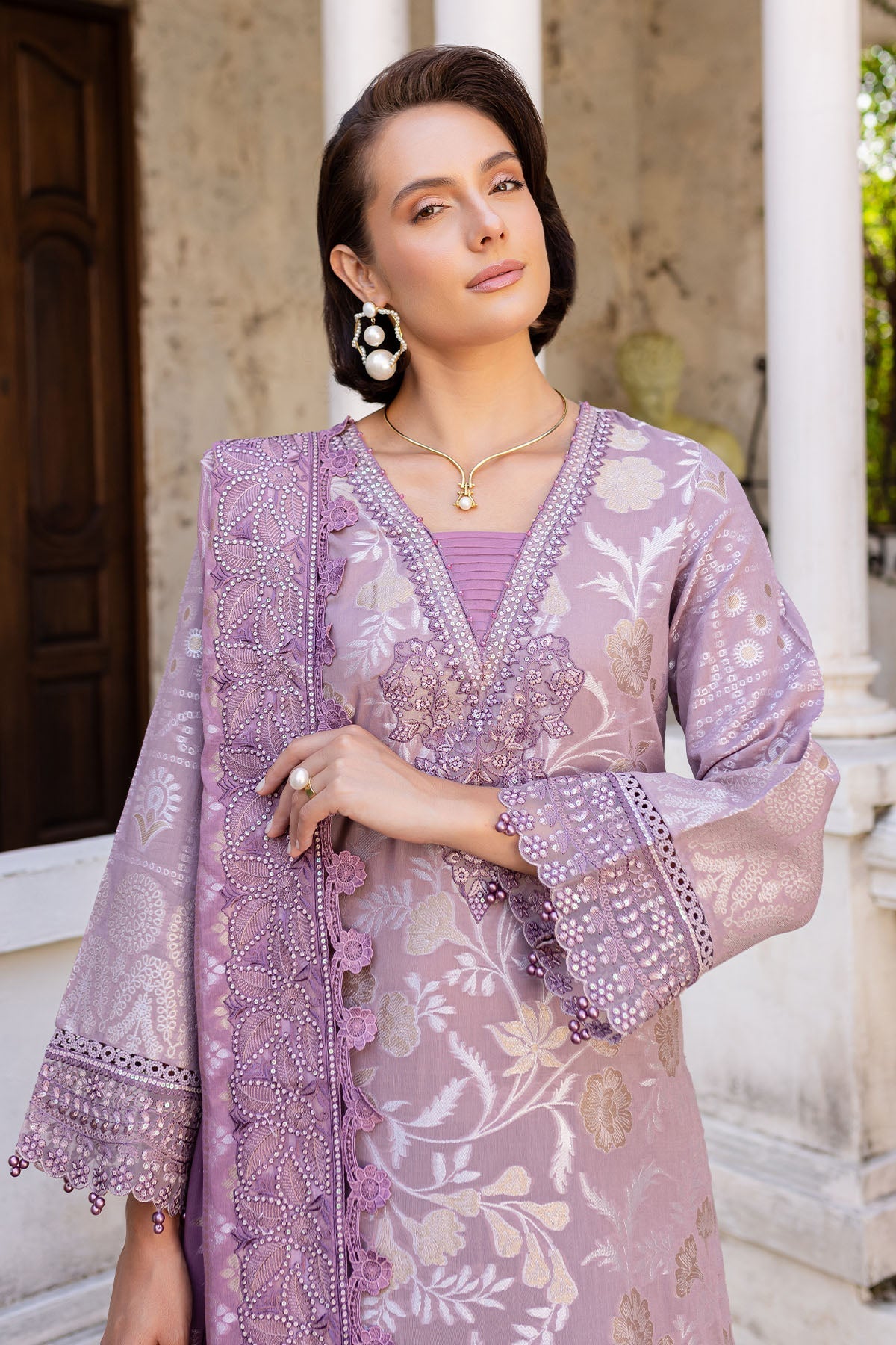 Nureh | Lawn Jacquard | NE-153 - Official Nureh stockist in UK - Sakeena London