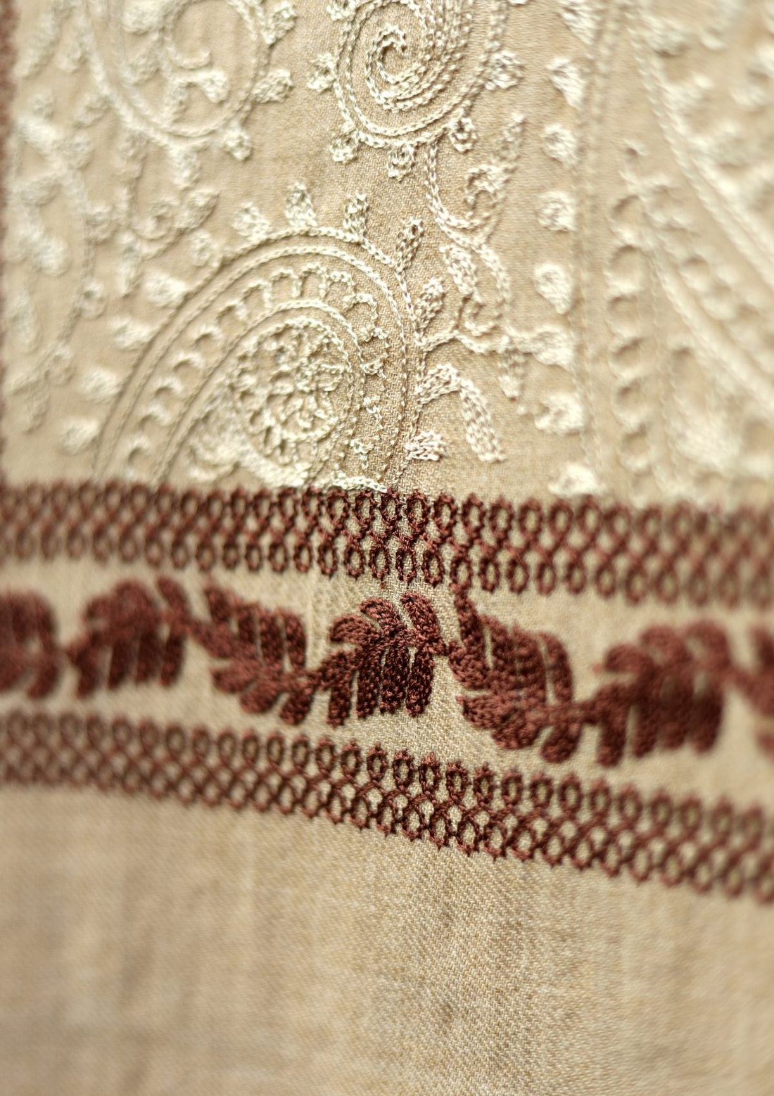 Ari Work Wool Shawl D - 104 - Skin