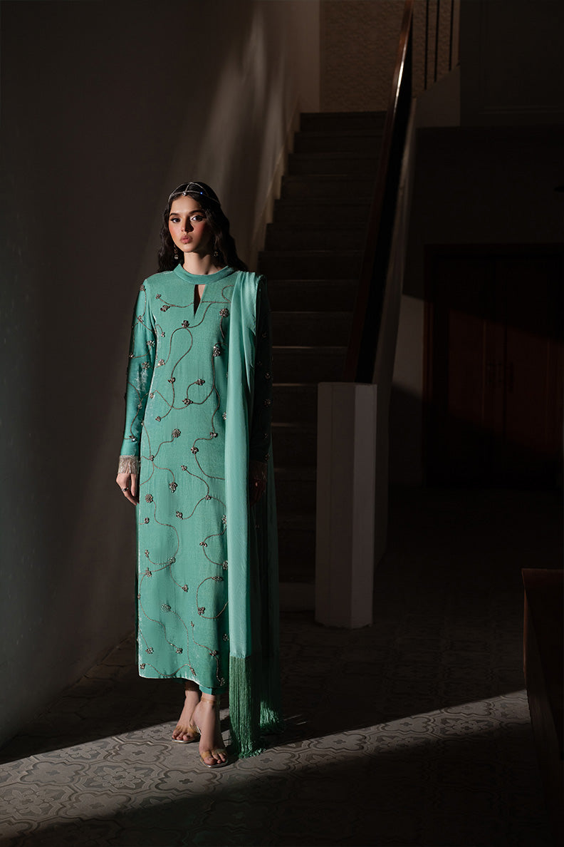 Caia | Luxury Velvet Edit 25 | Turquoise - Official Caia stockist in UK - Sakeena London
