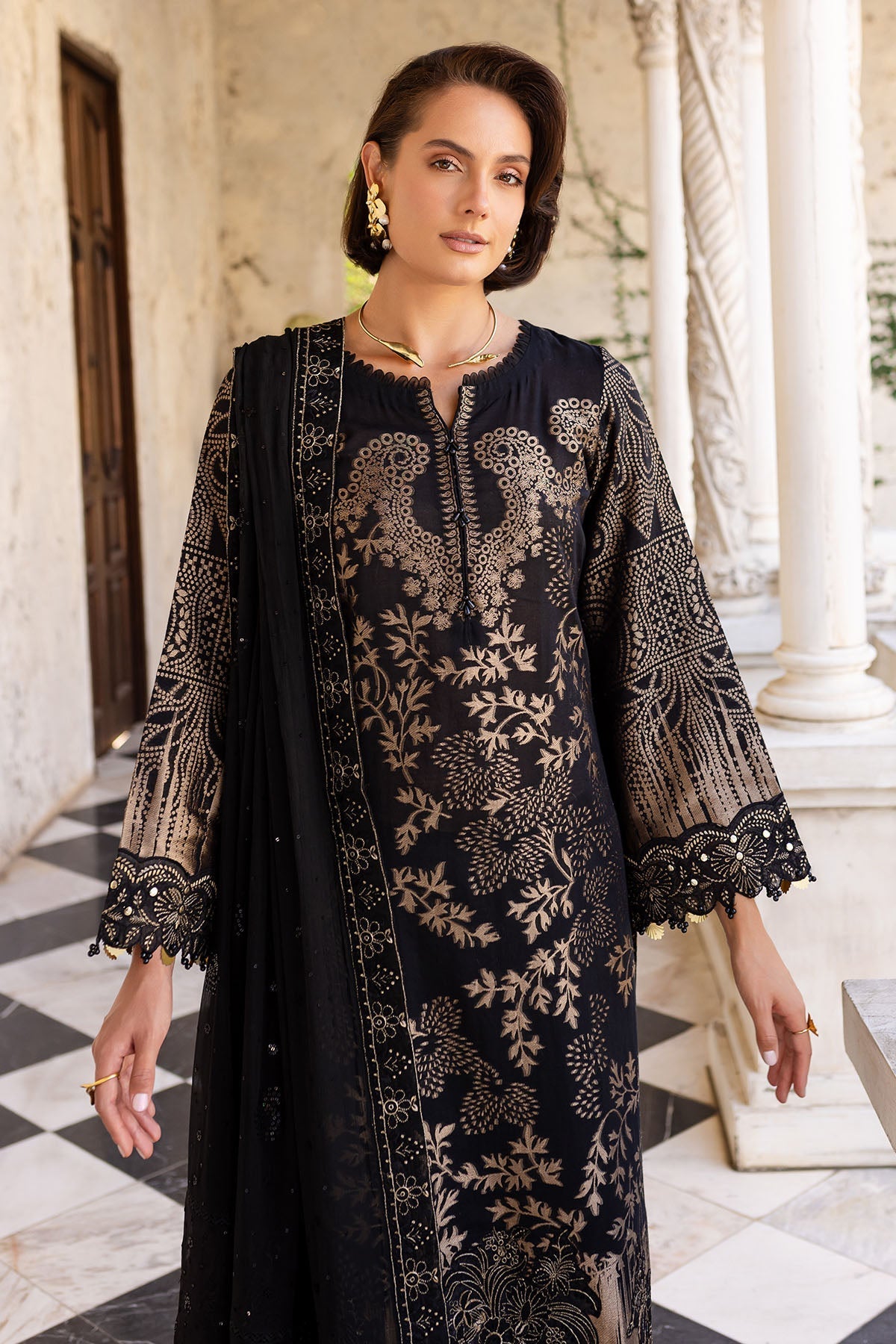 Nureh | Lawn Jacquard | NE-156 - Official Nureh stockist in UK - Sakeena London