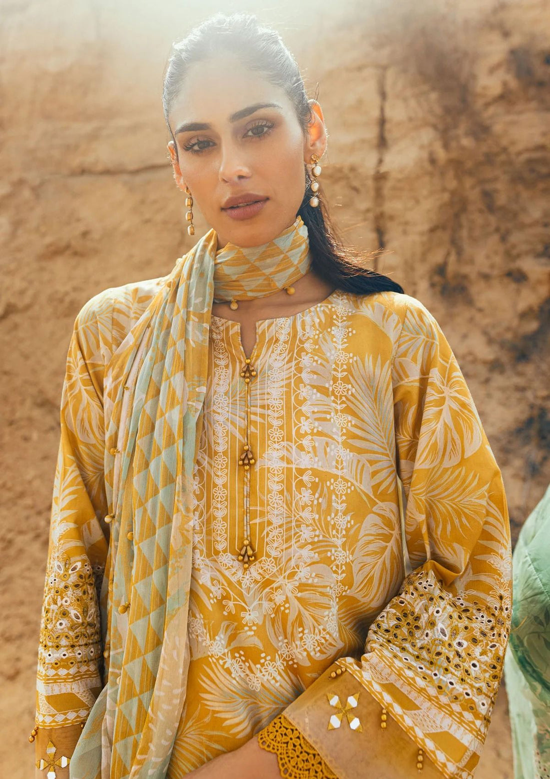 Lawn Collection - Nureh - Gardenia - Chikenkari - NG24#157