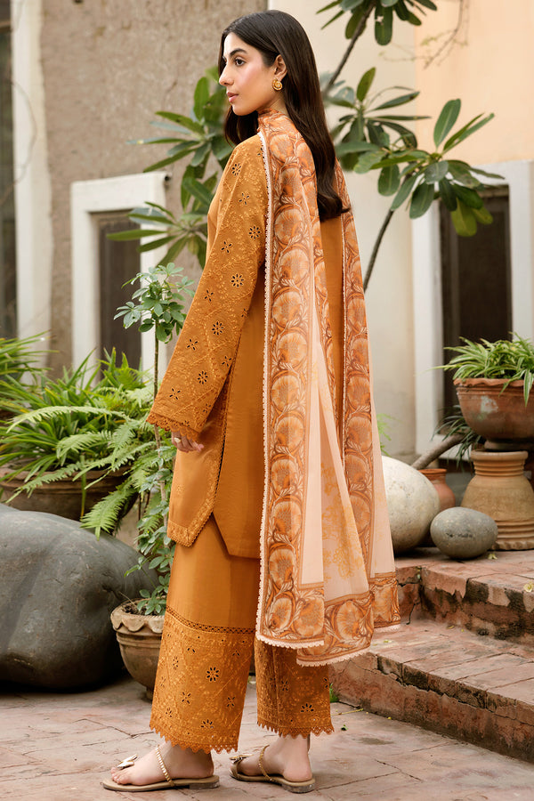 Farasha | Summer Weaves Embroidered Lawn | Golden Dusk - Official Farasha stockist in UK - Sakeena London