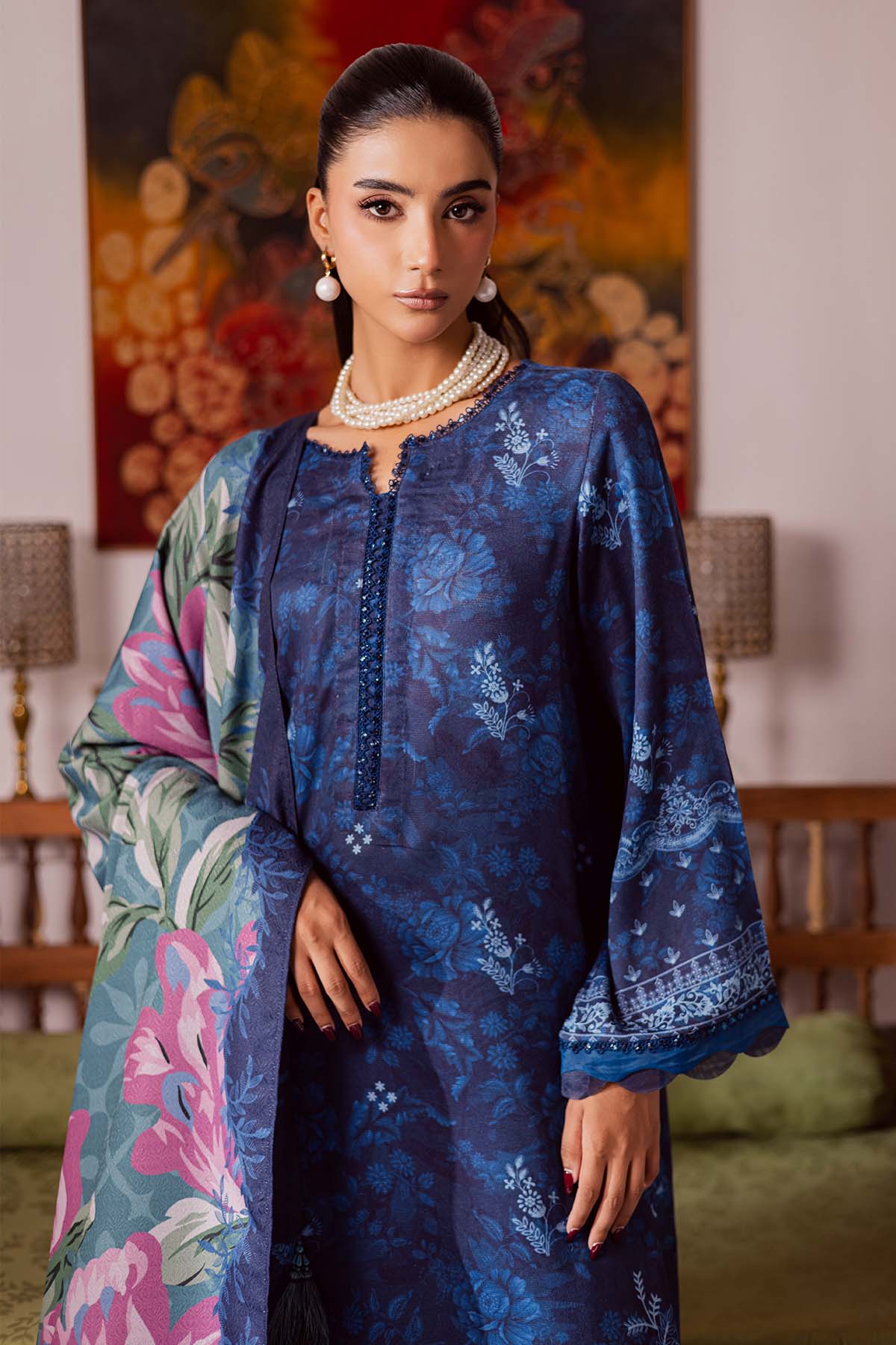 Nureh | Linen Jacquard | SP-188 - Official Nureh stockist in UK - Sakeena London