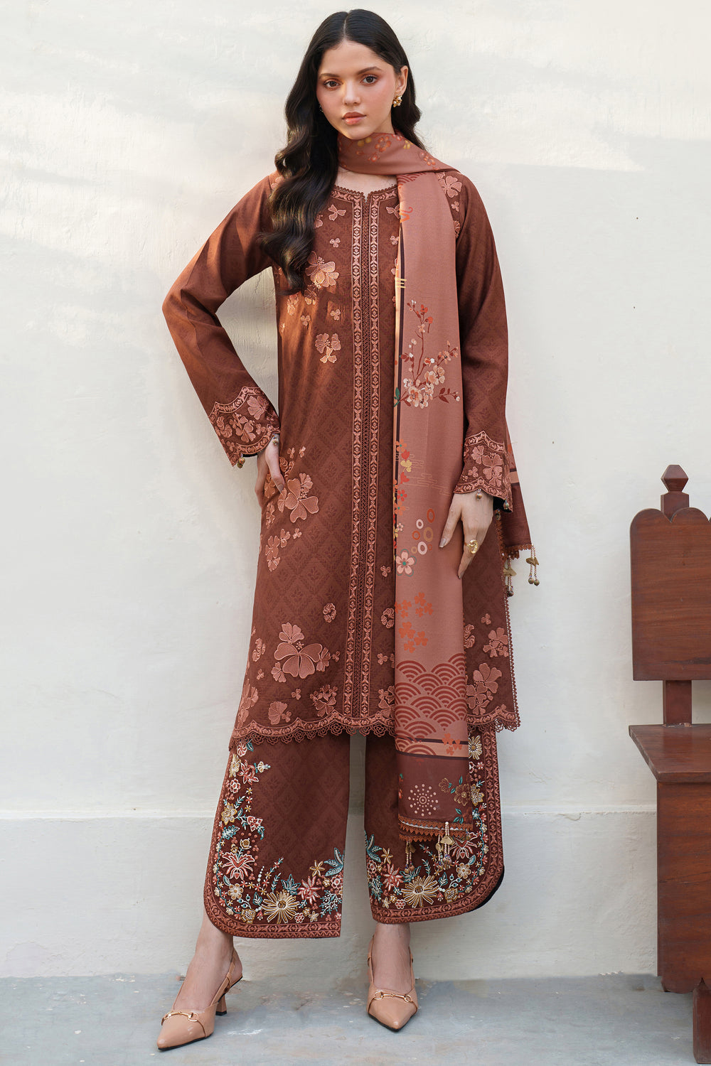 Farasha | Meline Premium Viscose 25 | Brown Clay - Official Farasha stockist in UK - Sakeena London