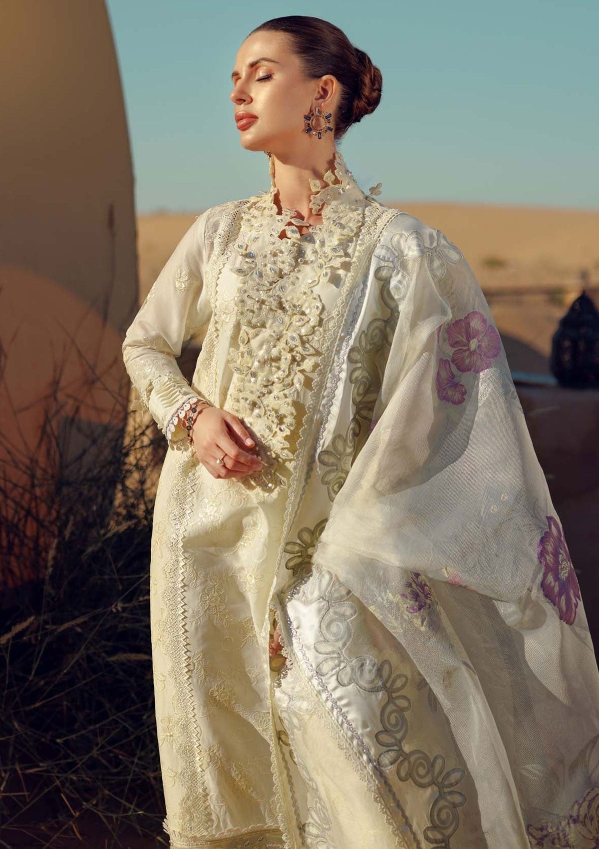 Lawn Collection - Noor by Saadia Asad - Eid Handwork LaserkariÃÂÃÂ Lawn - SL24#02