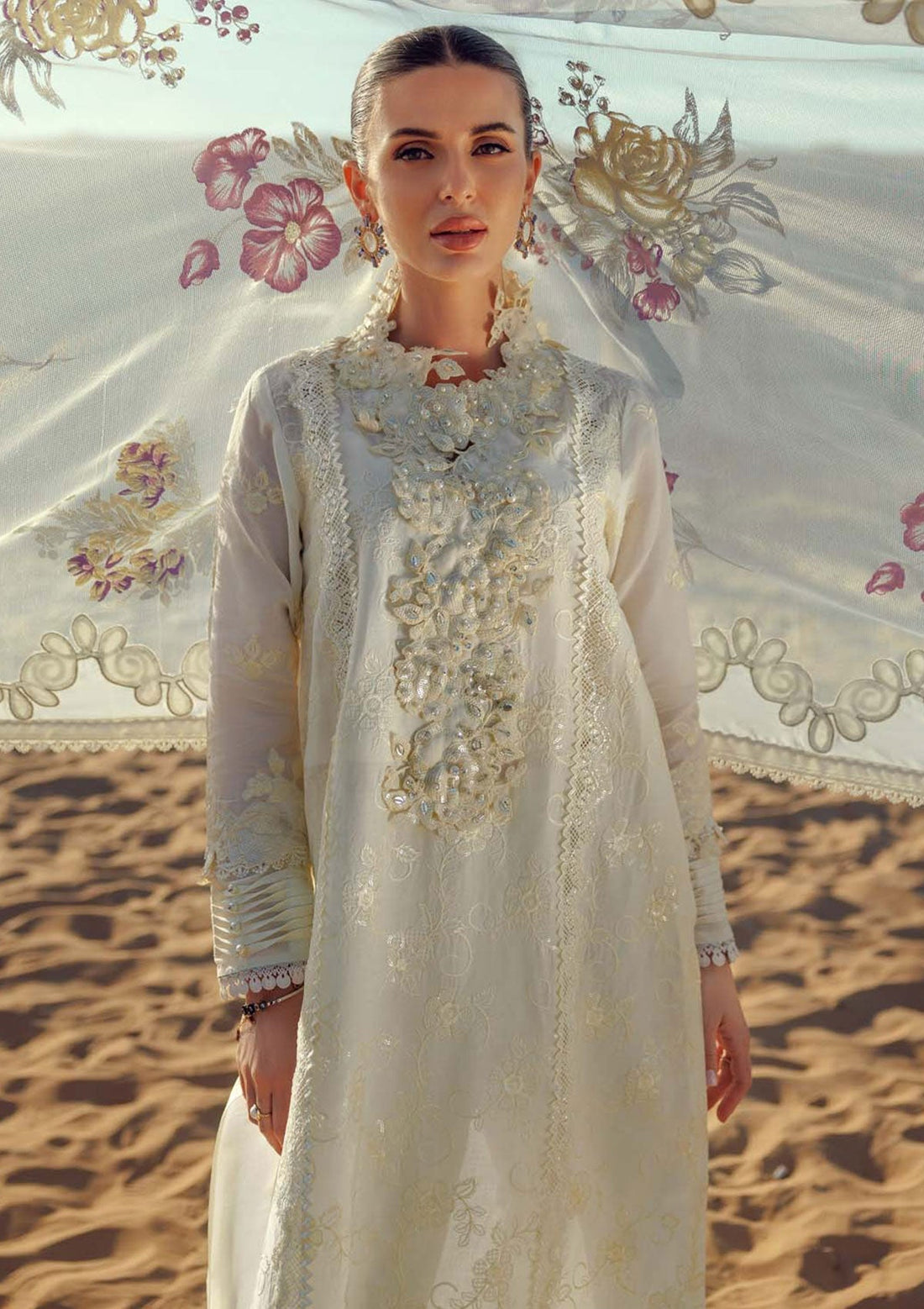 Lawn Collection - Noor by Saadia Asad - Eid Handwork LaserkariÃÂÃÂ Lawn - SL24#02
