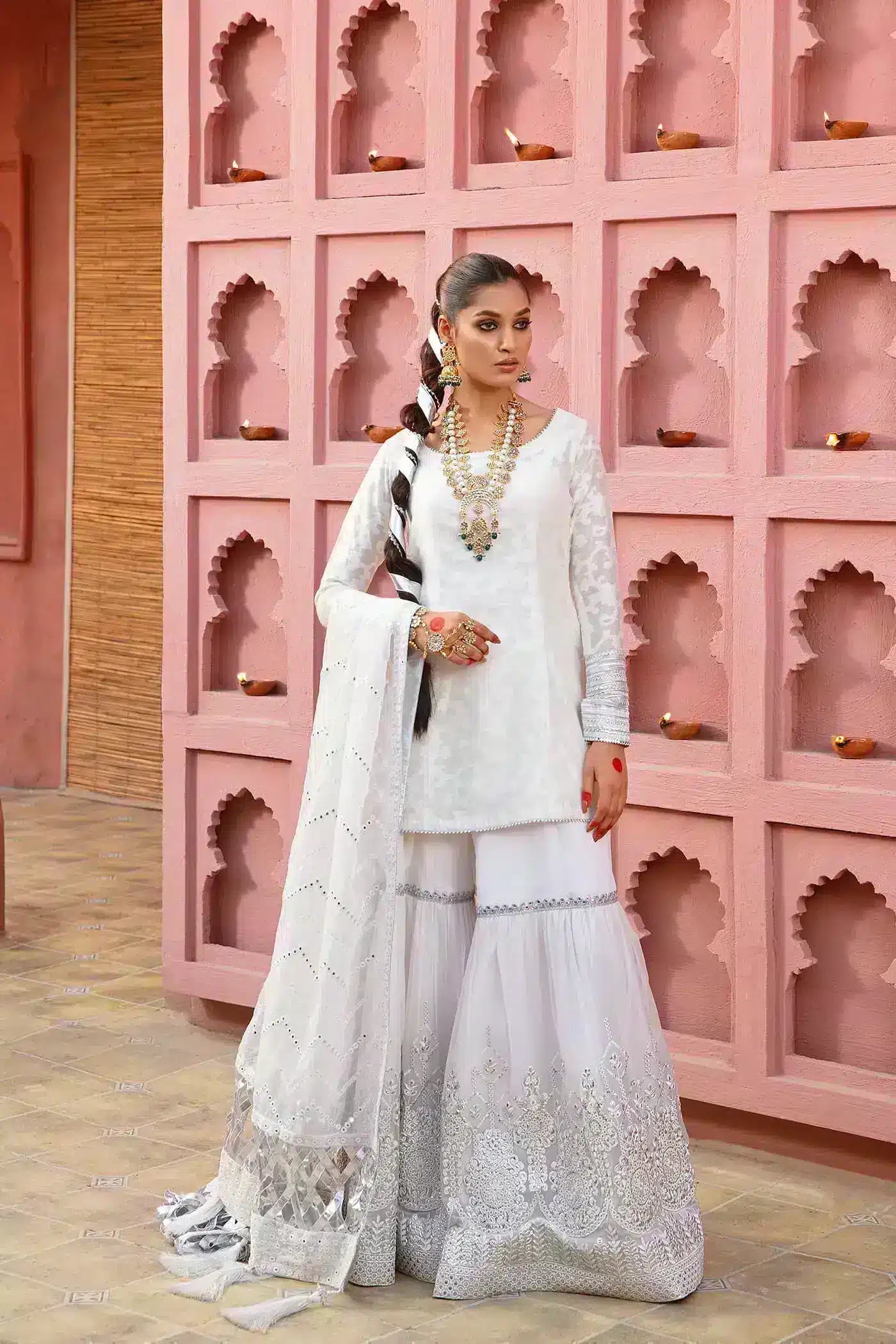 Nilofer Shahid | Nur e Subh Formals | Chandni - Official Nilofer Shahid stockist in UK - Sakeena London