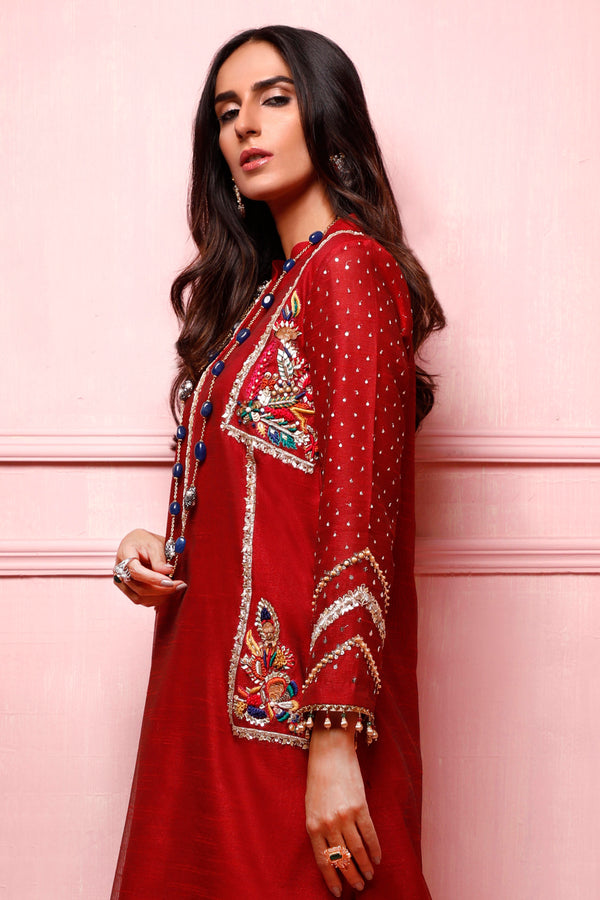 Wahajmkhan | Festive Fiesta Formals | RED ROUGE - Official Wahaj M.Khan stockist in UK - Sakeena London