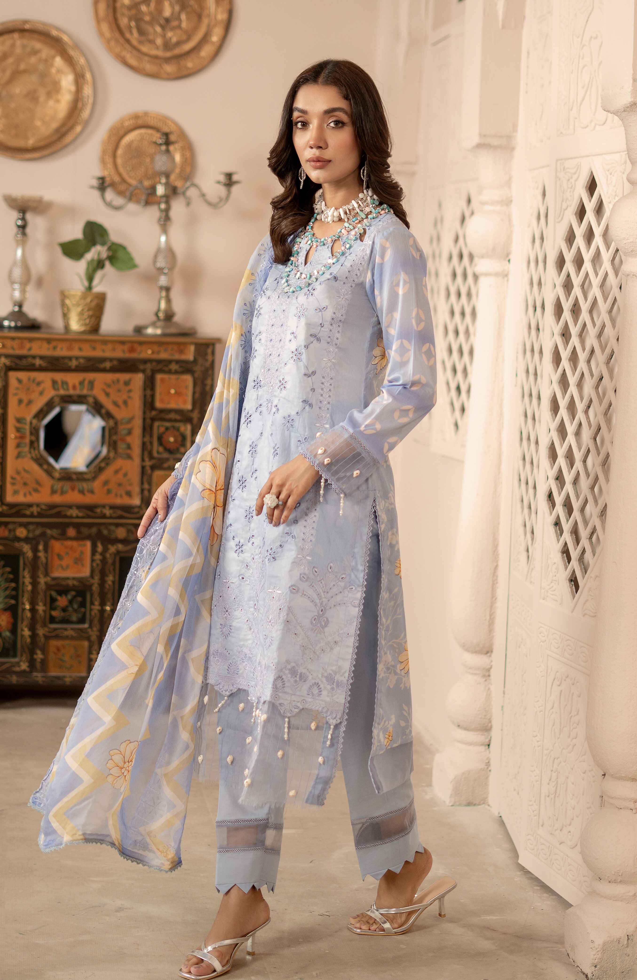 Al Zohaib | Sunshine Bloom Premium Lawn 25 |SBP-25-03 - Official Al Zohaib stockist in UK - Sakeena London
