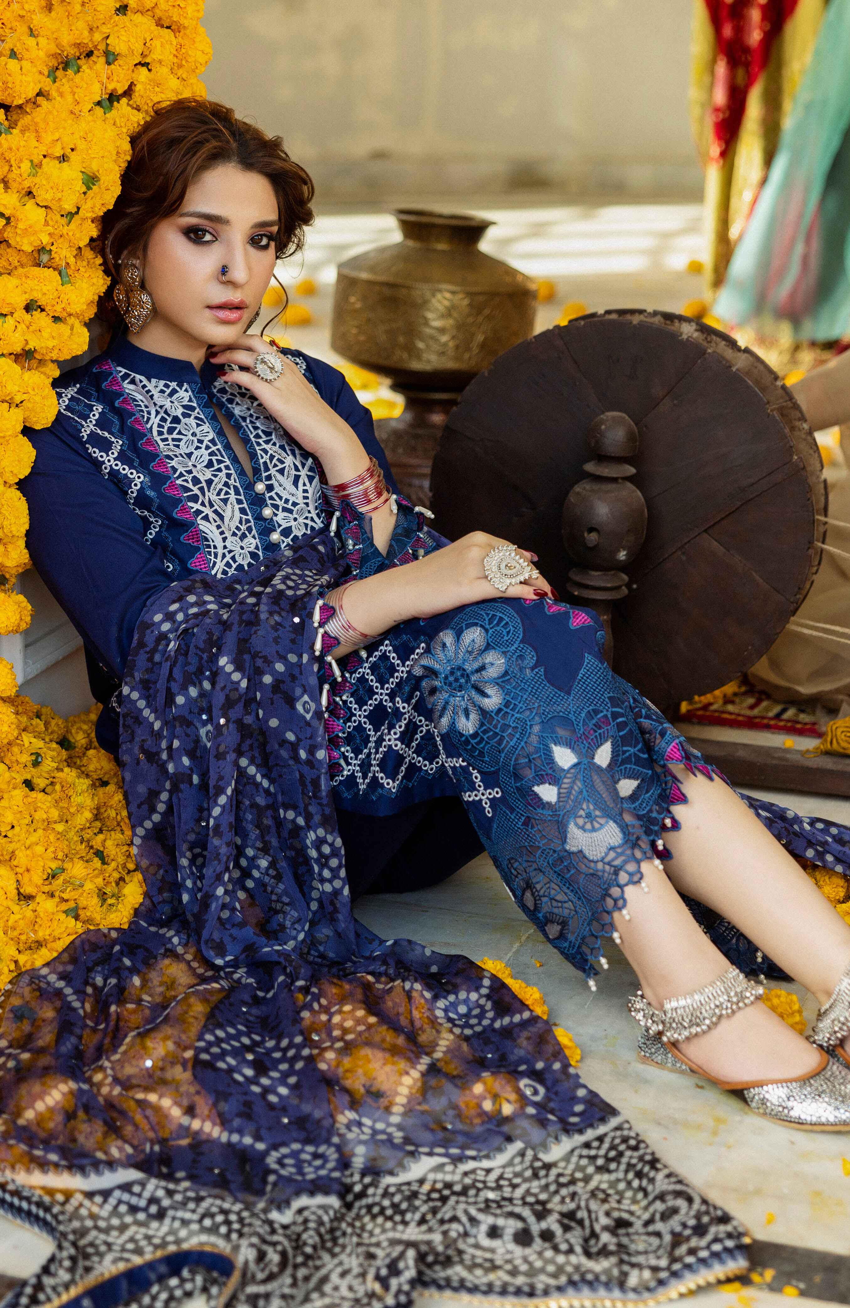 Al Zohaib | Bandhani The Tale of Jaipur 25 | BTJ-25-03 - Official Al Zohaib stockist in UK - Sakeena London