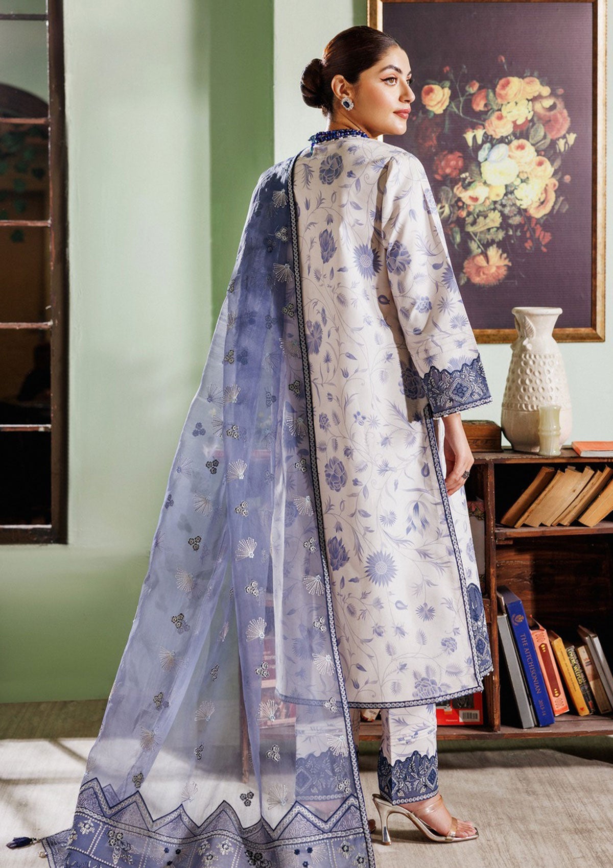 Lawn Collection - Alizeh - Maahi Vol 2 - Embroidered Printed - AF#7019 - Sham