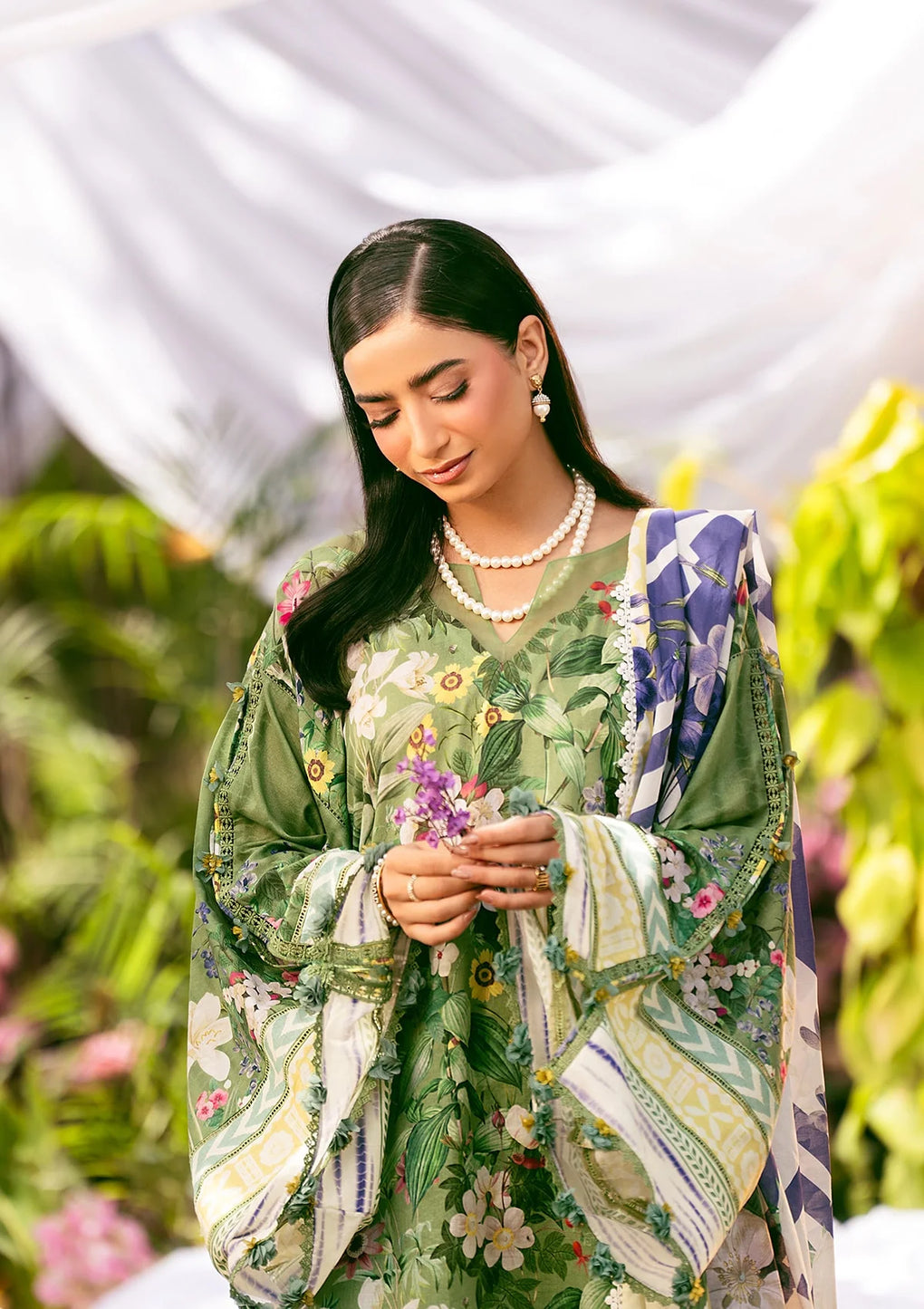 Elaf Premium | Prints 25 | EPS-1B GREEN EDEN - Official Elaf Premium stockist in UK - Sakeena London