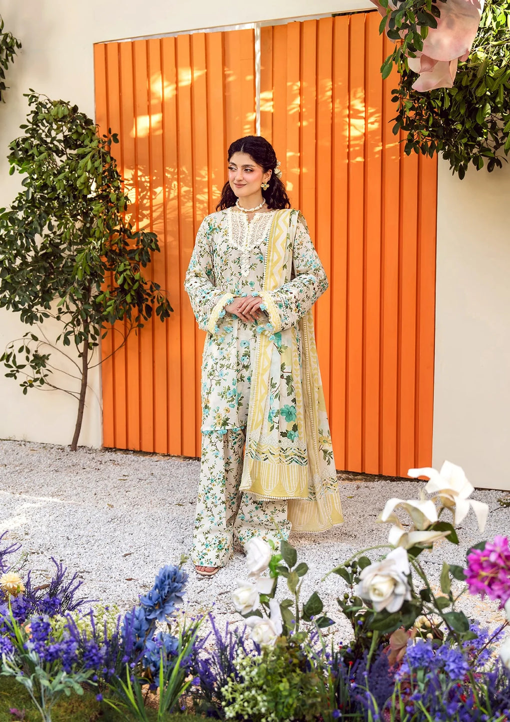 Elaf Premium | Prints 25 | EPS-3A IVORY WHISPERS - Official Elaf Premium stockist in UK - Sakeena London