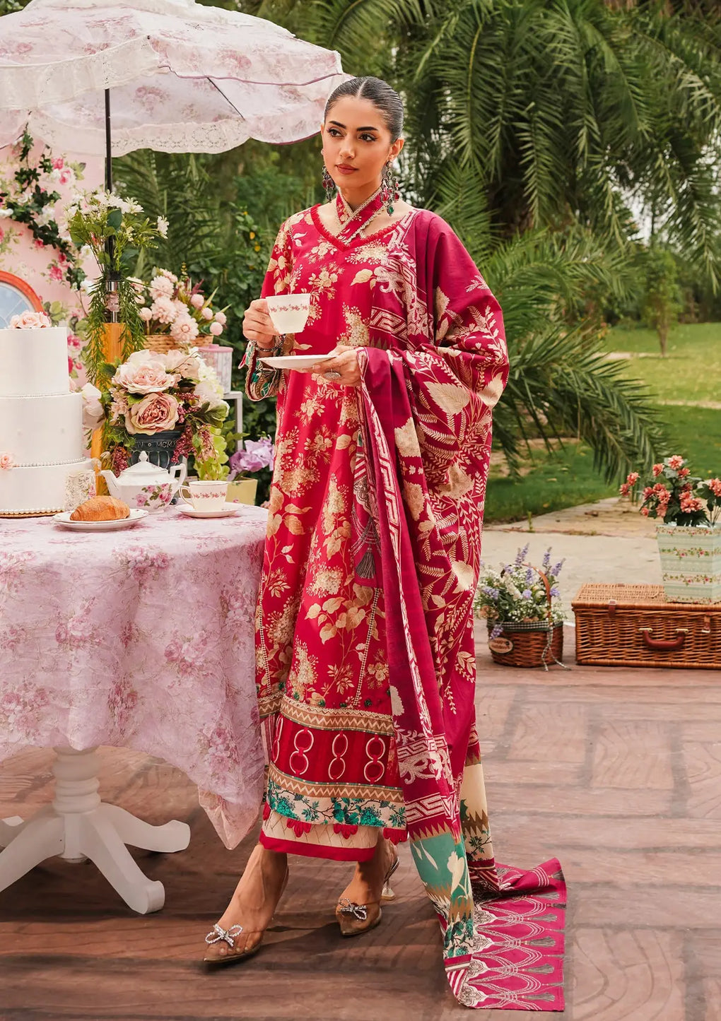 Elaf Premium | Printed Collection 24 | EEP-04A - Flores de Amor - Official Elaf Premium stockist in UK - Sakeena London