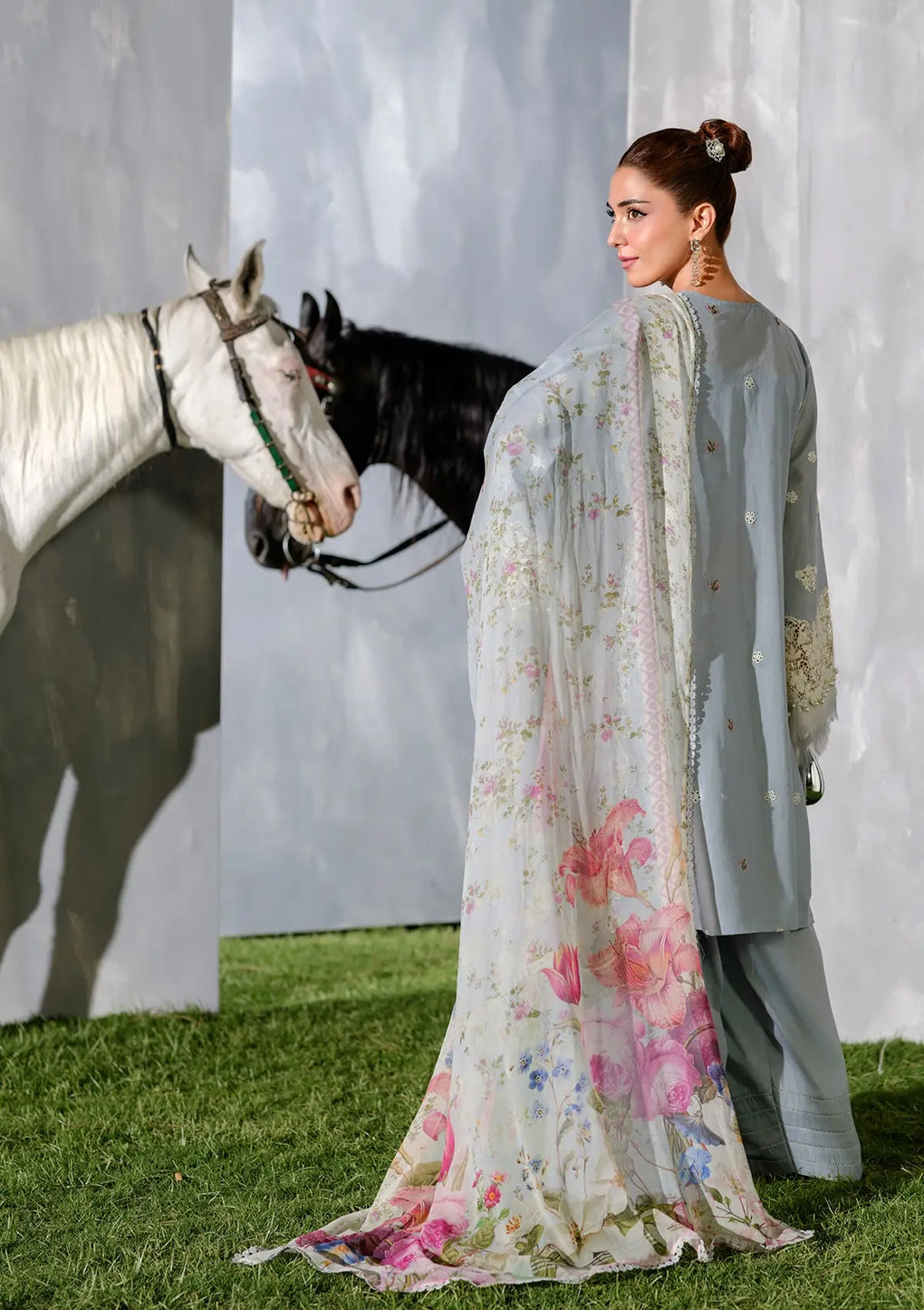 Elaf Premium | Luxury Lawn 25 | ELH-7B ISSABEL - Official Elaf Premium stockist in UK - Sakeena London