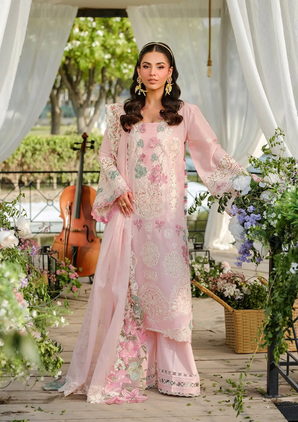 Elaf Premium | Luxury Lawn 25 | ELH-1B SOPHIA - Official Elaf Premium stockist in UK - Sakeena London