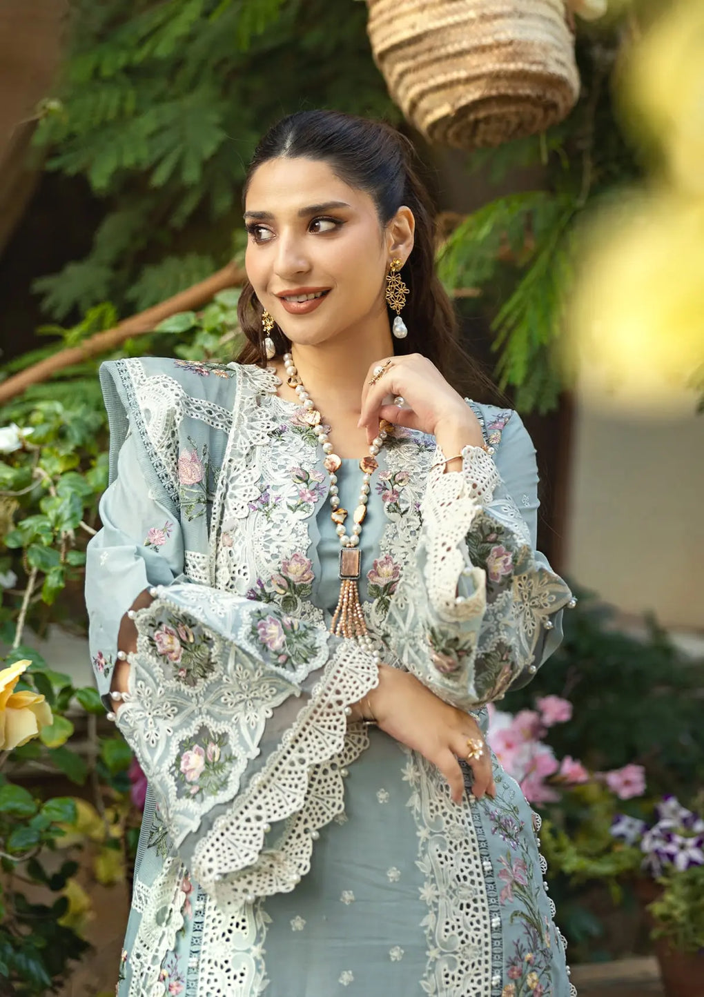 Elaf Premium | Luxury Lawn 25 | ELM-3B SAMAA - Official Elaf Premium stockist in UK - Sakeena London