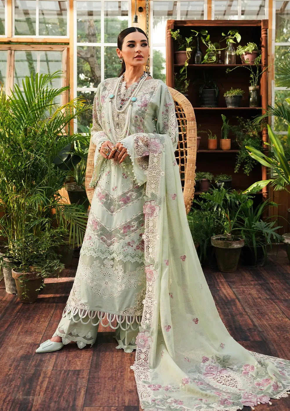 Kahf Premium | Luxury Lawn 24 | KLE-01A Margarita - Official Kahf Premium stockist in UK - Sakeena London