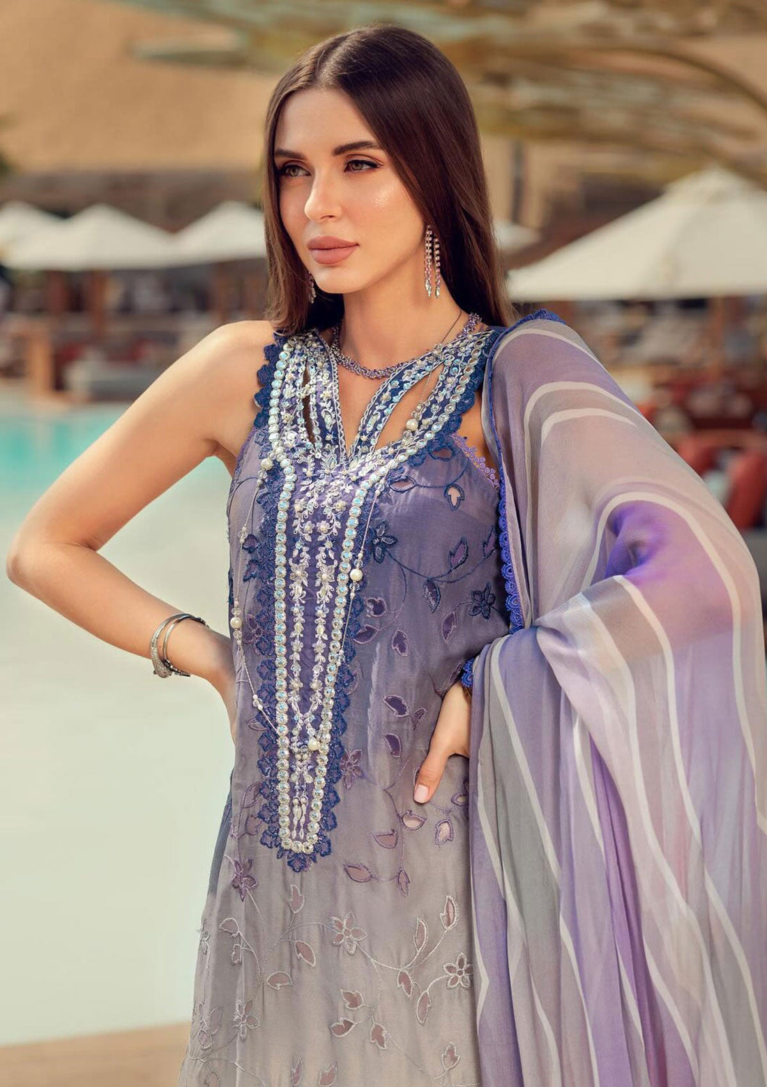 Lawn Collection - Noor by Saadia Asad - Eid Handwork LaserkariÃÂÃÂ Lawn - SL24#03