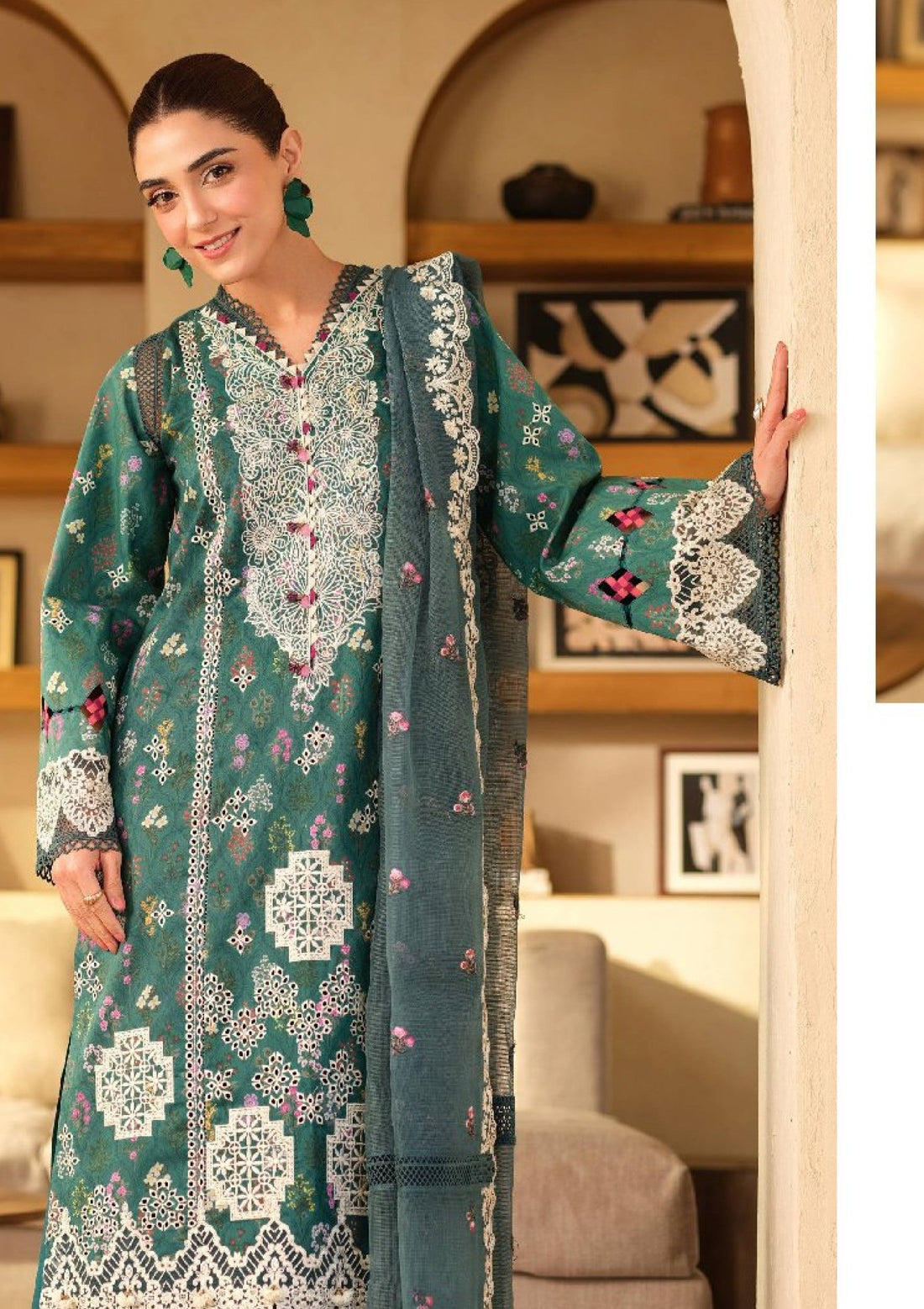 Lawn - Maryam Hussain - Luxury 25 - Seashell