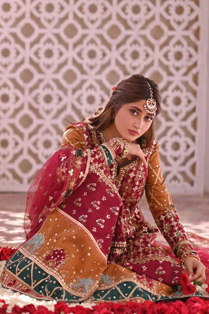 Qalamkar | Wedding Formals 2024 | SF-01 Riha - Official Qalamkar stockist in UK - Sakeena London