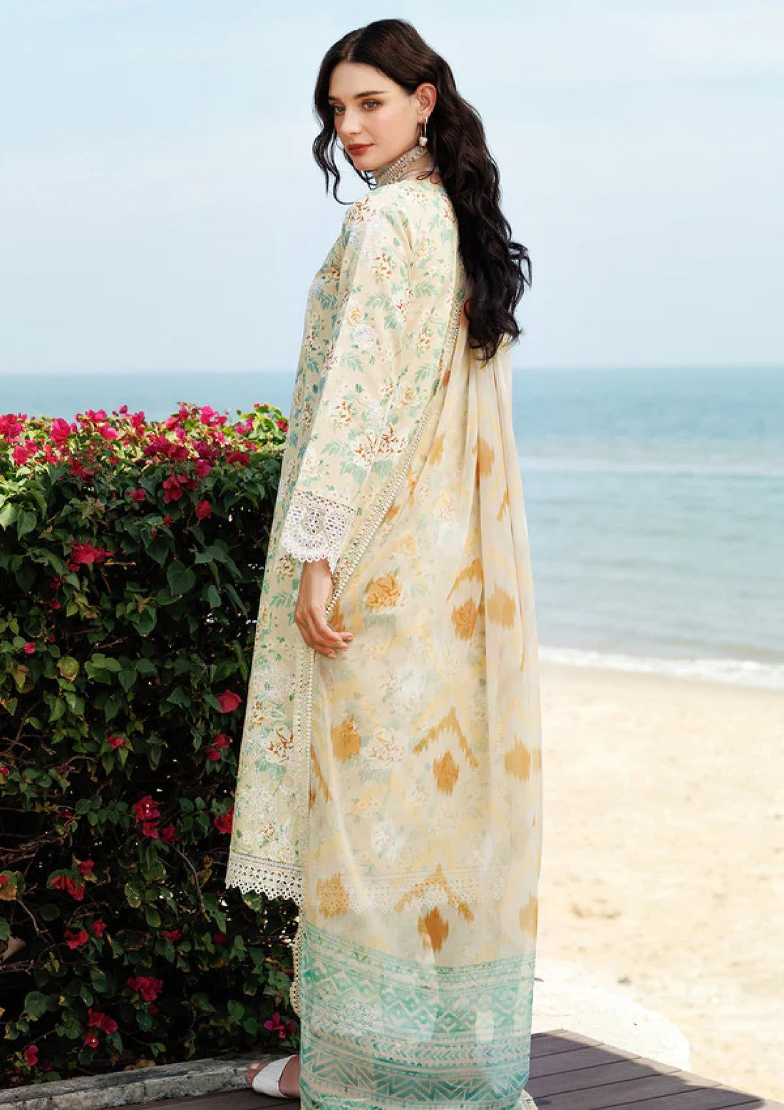 Lawn - Farasha - Aurea - Eid Summer 25 - Lush Cream