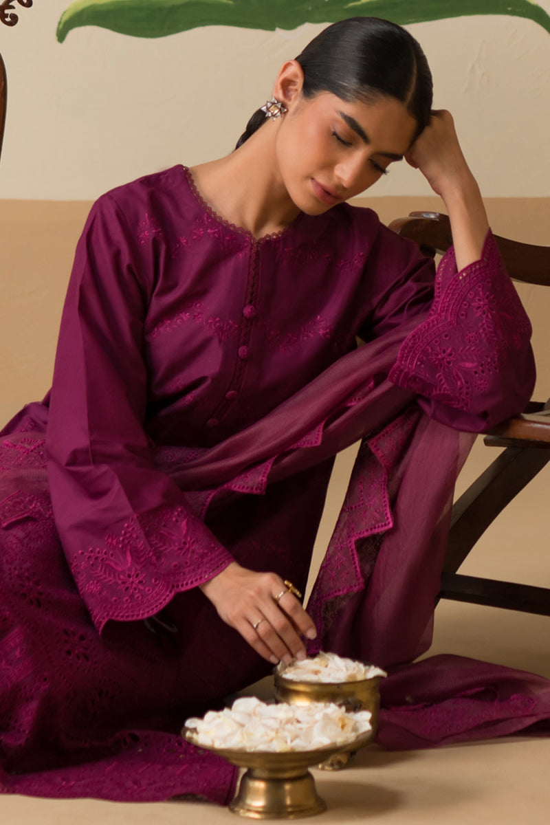 Cross Stitch | Chikankari Lawn Collection | P-07 - Official Cross Stitch stockist in UK - Sakeena London