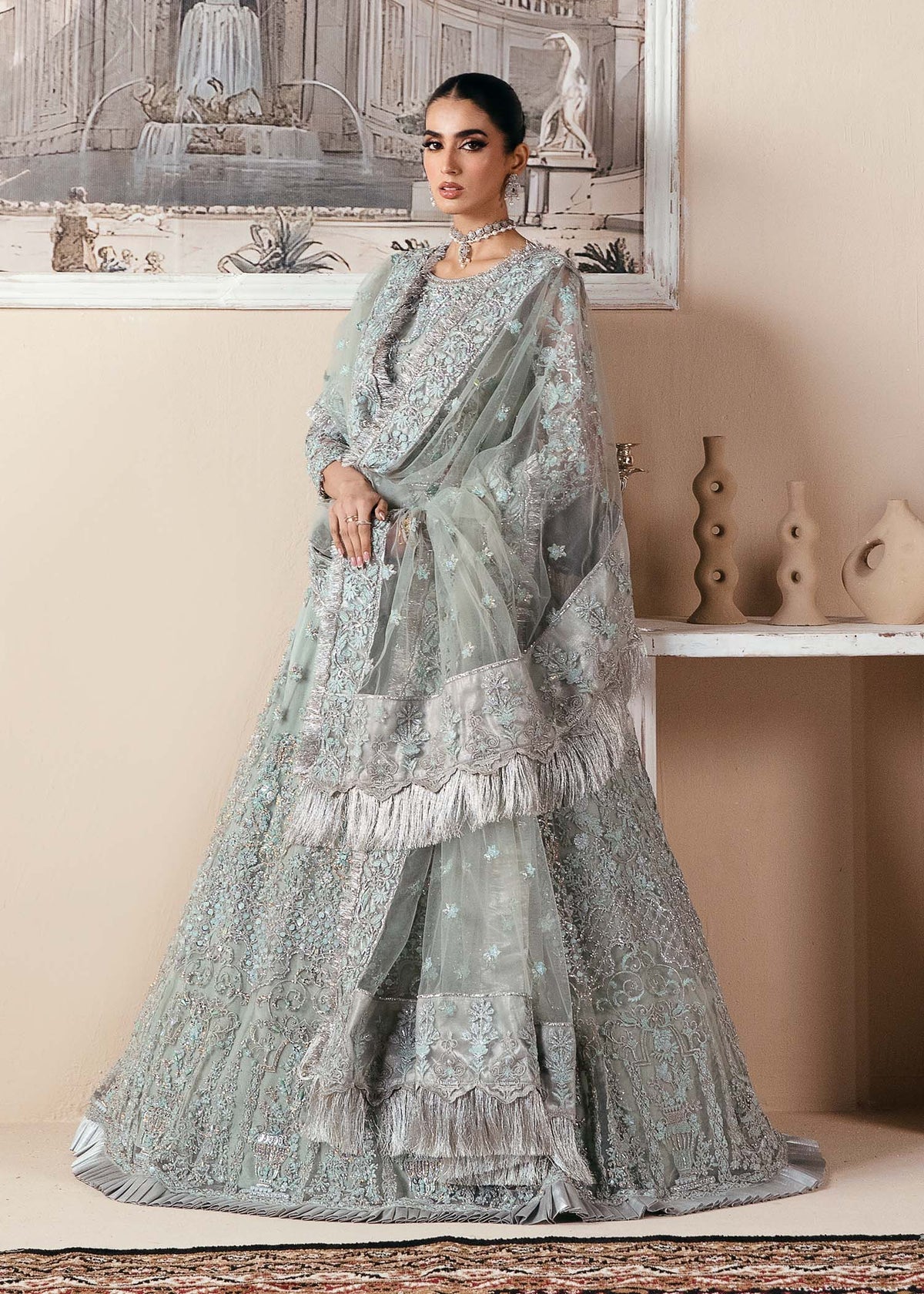 Dastoor | Noor-E-Jahan Wedding Collection'24 | Qamar - Official Dastoor stockist in UK - Sakeena London
