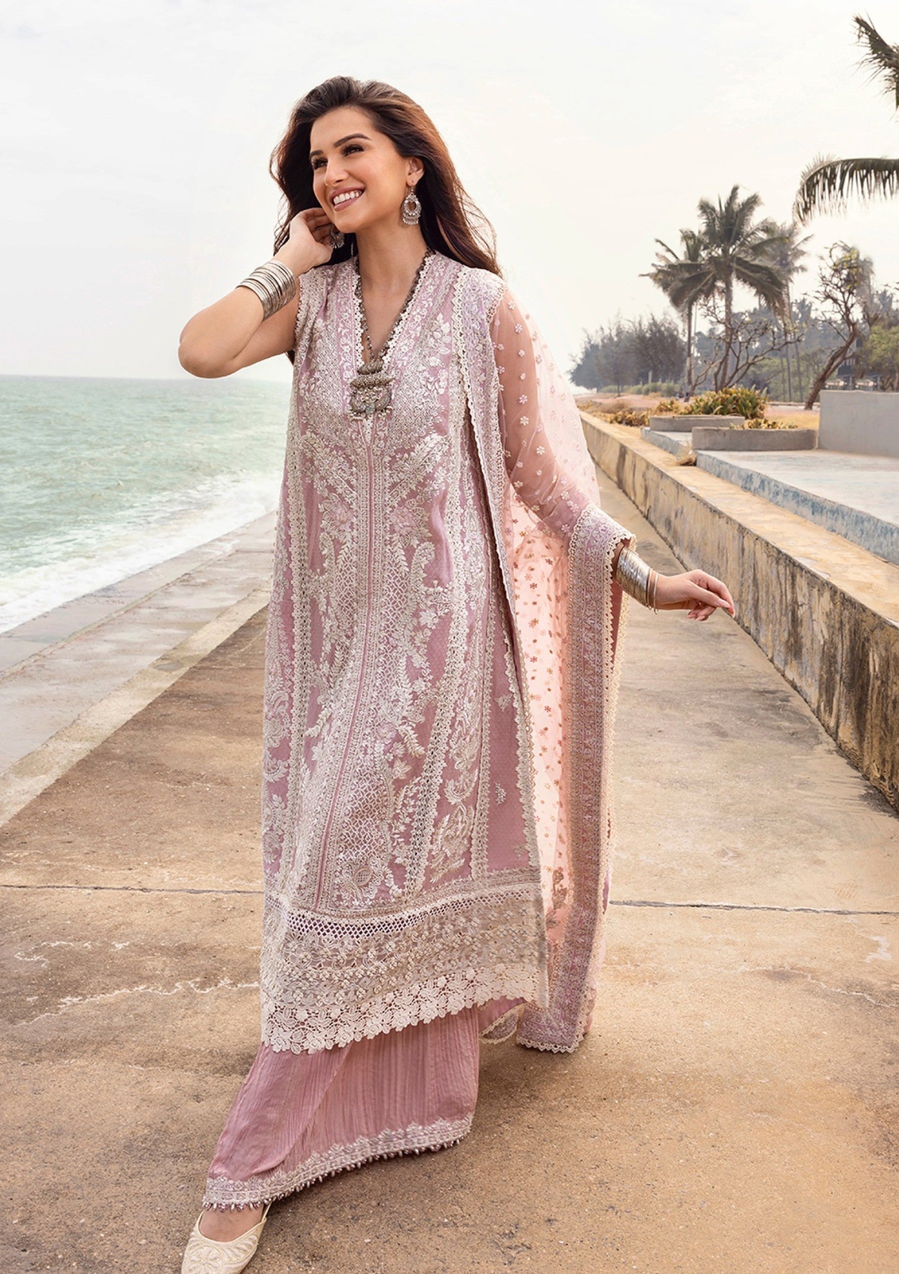 Lawn - Faiza Saqlain - Zinnia Luxury 25 - Amaryllis
