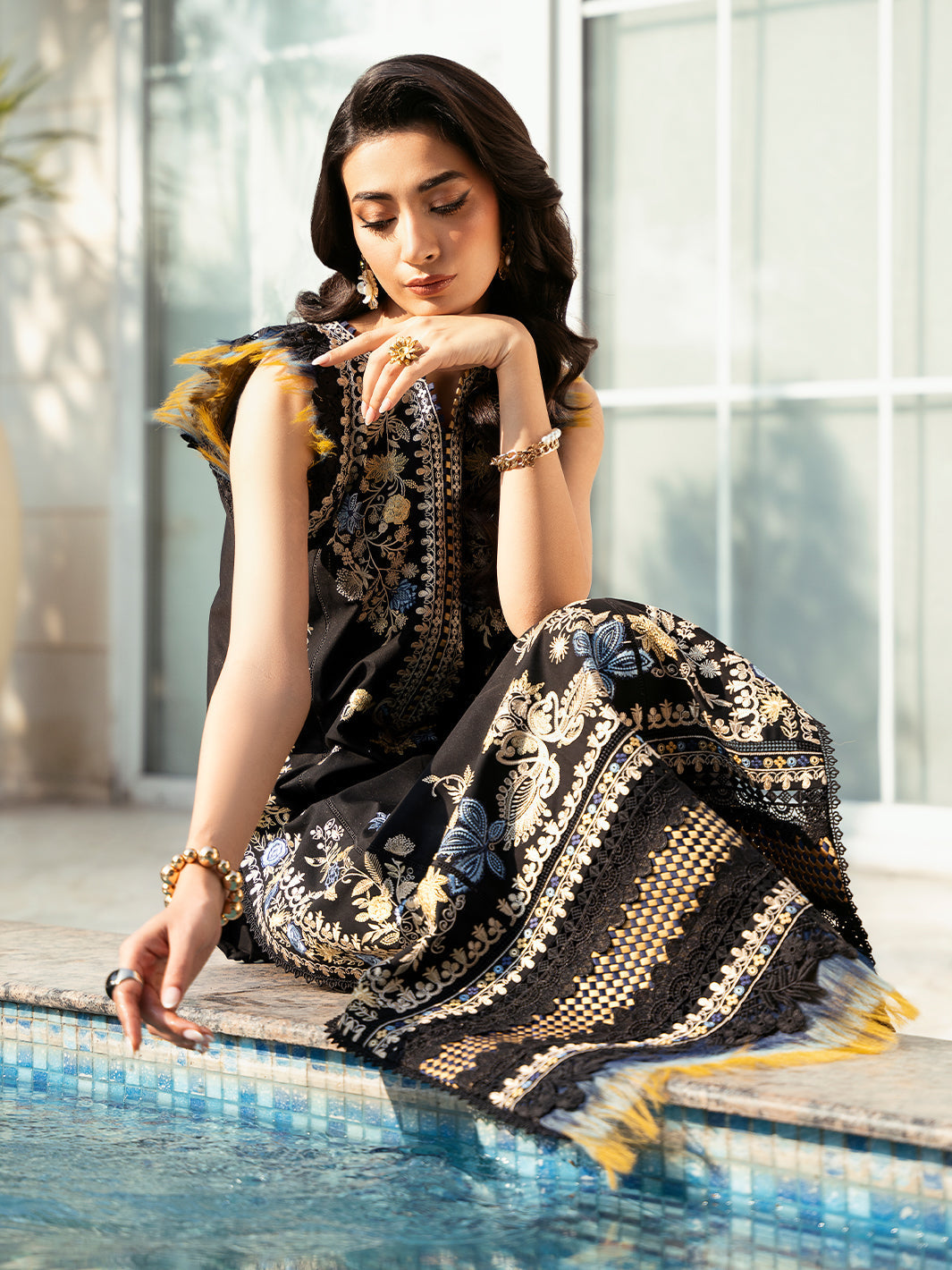 Bin Ilyas | Kayra Summer Edit 25 | 317 - A - Official Bin Ilyas stockist in UK - Sakeena London